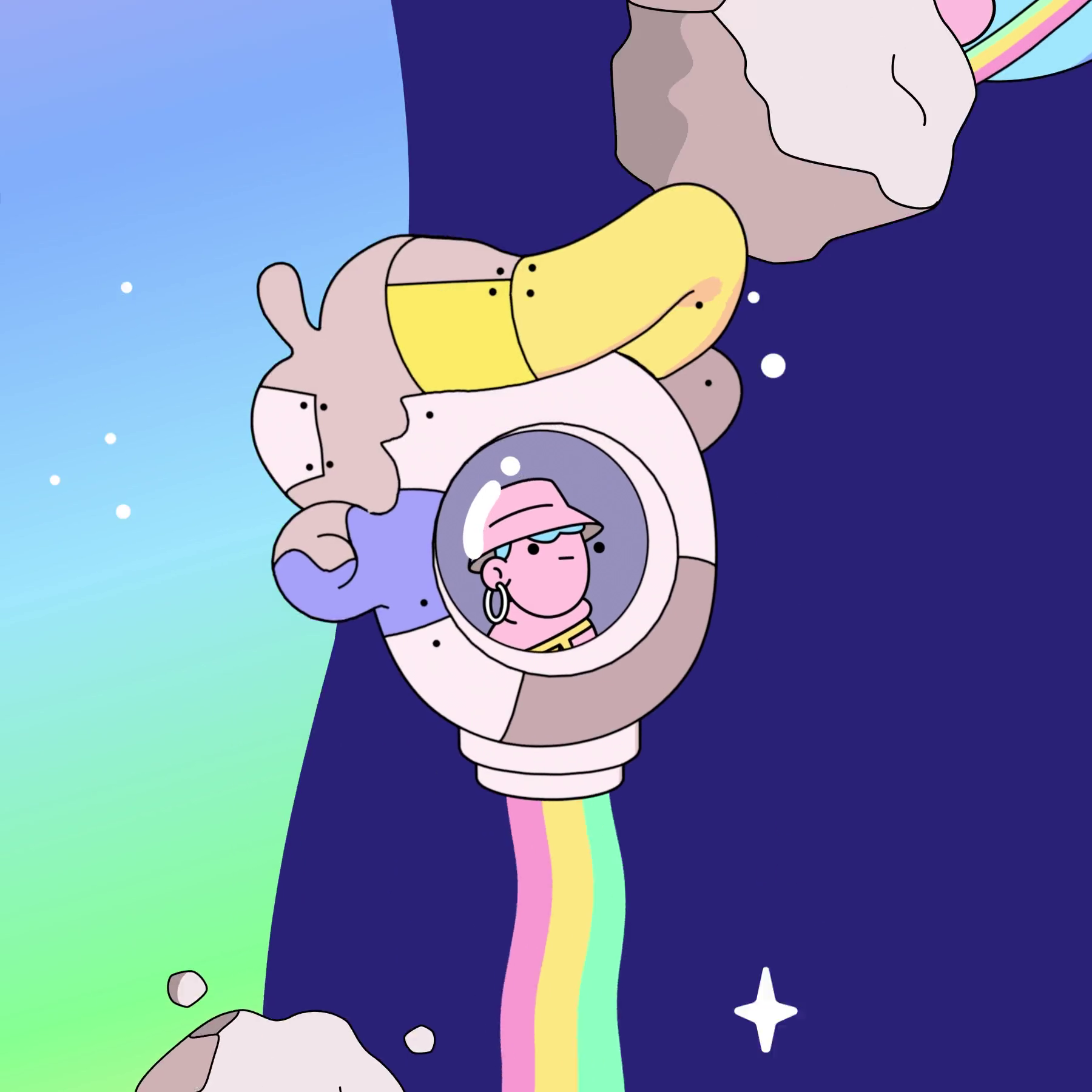 The Doodles Founders - Space Doodles - Space Doodle #9846 - NFT # 9846