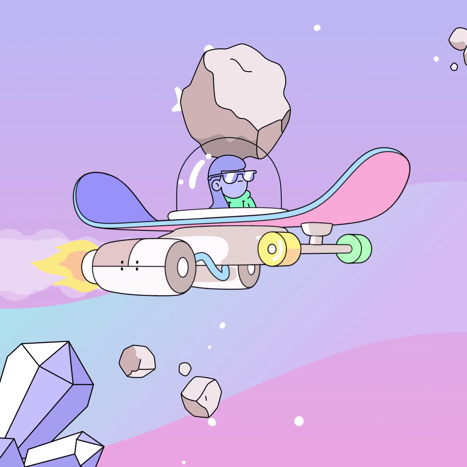 The Doodles Founders - Space Doodles - Space Doodle #125 - NFT # 125