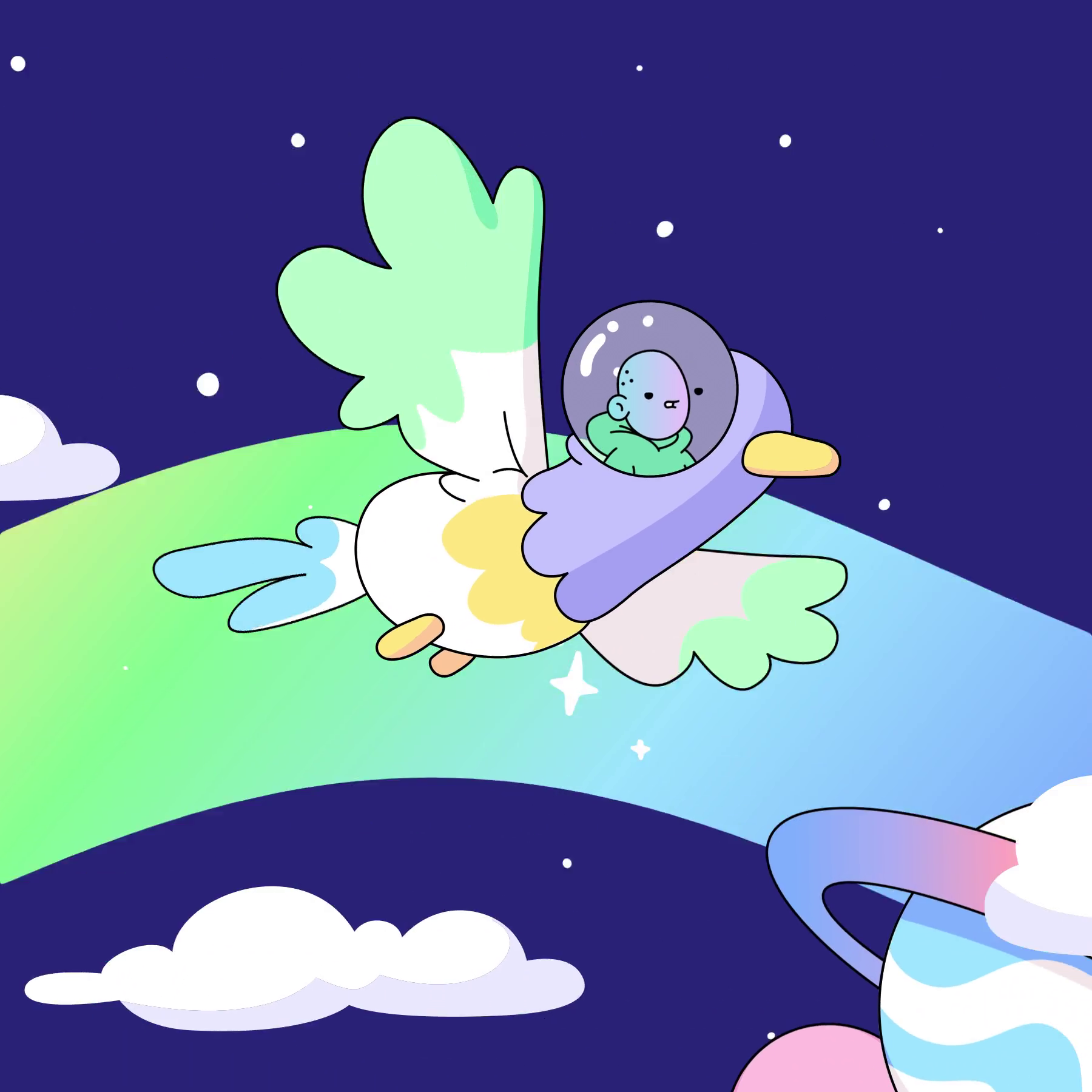 The Doodles Founders - Space Doodles - Space Doodle #462 - NFT # 462