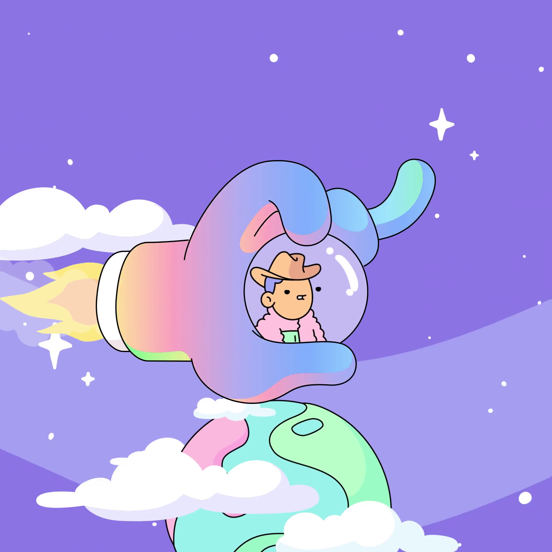 The Doodles Founders - Space Doodles - Space Doodle #9729 - NFT # 9729