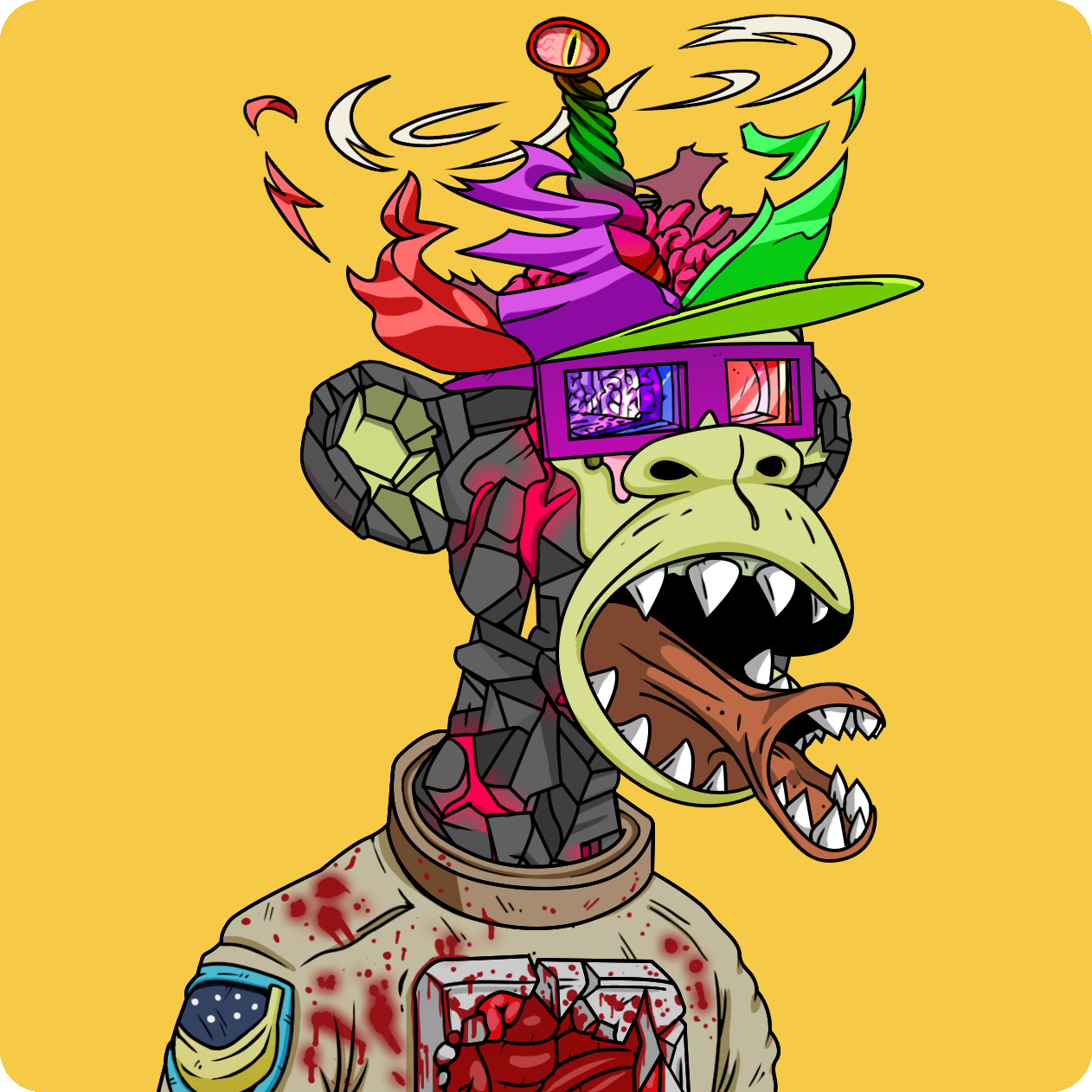 Yuga Labs - Mutant Ape Yacht Club - NFT # 3724