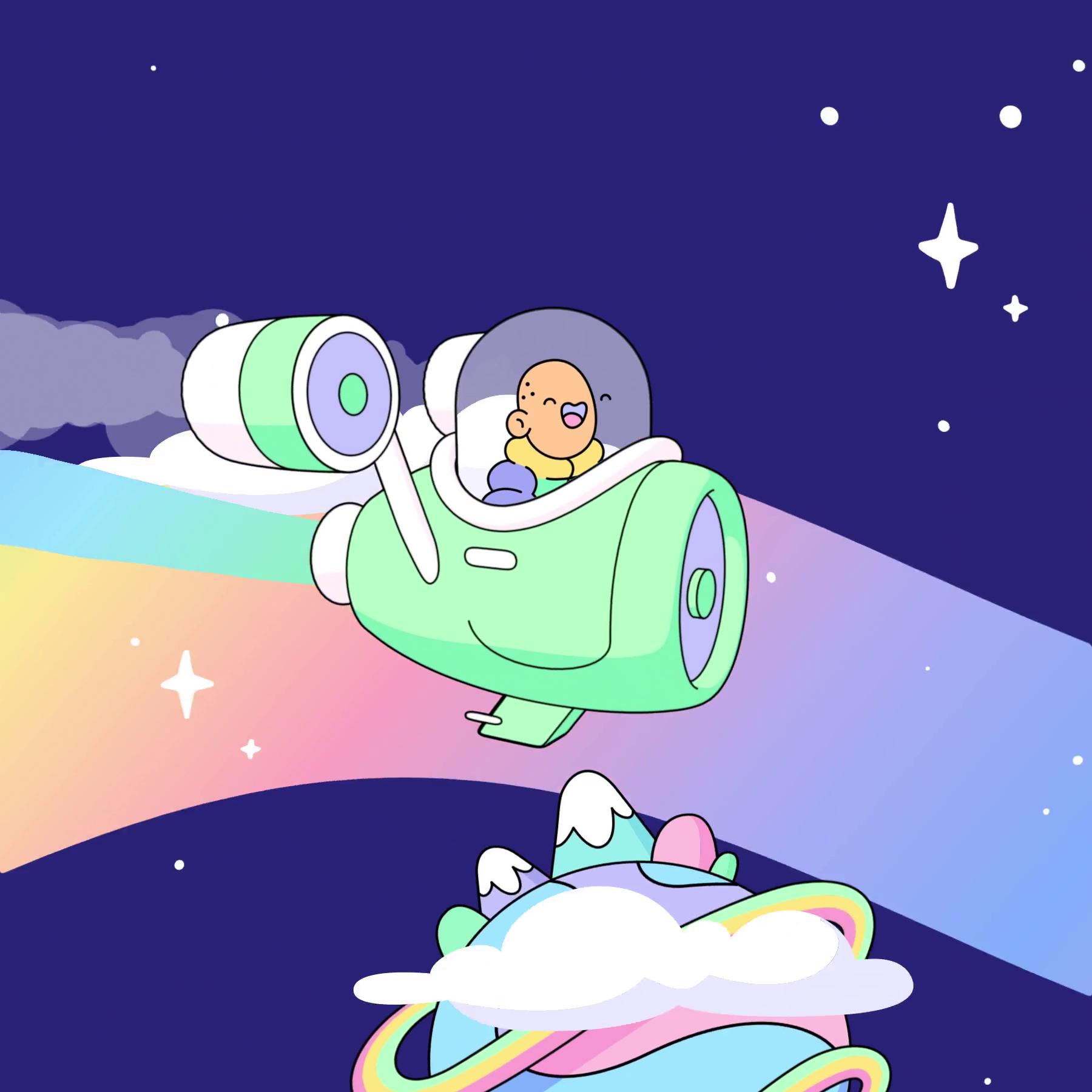 The Doodles Founders - Space Doodles - Space Doodle #168 - NFT # 168