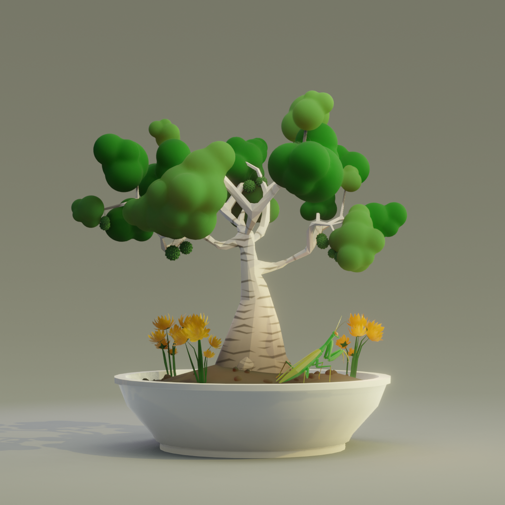 ZENFT Garden Society - Bonsai - Bonsai #8487 - NFT # 8487