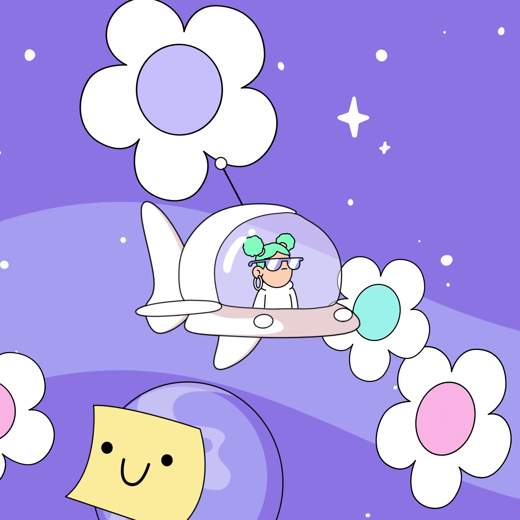 The Doodles Founders - Space Doodles - Space Doodle #516 - NFT # 516