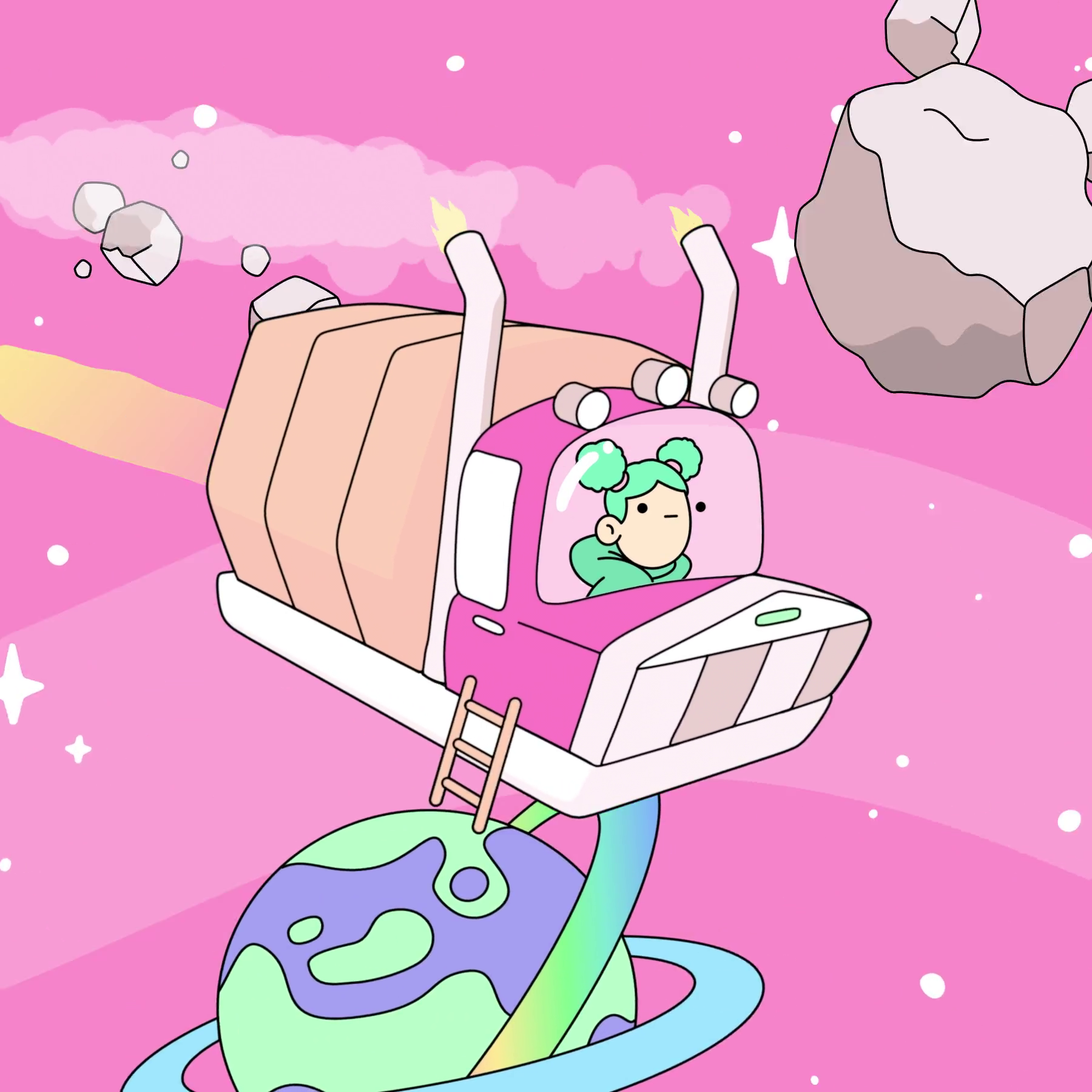 The Doodles Founders - Space Doodles - Space Doodle #77 - NFT # 77