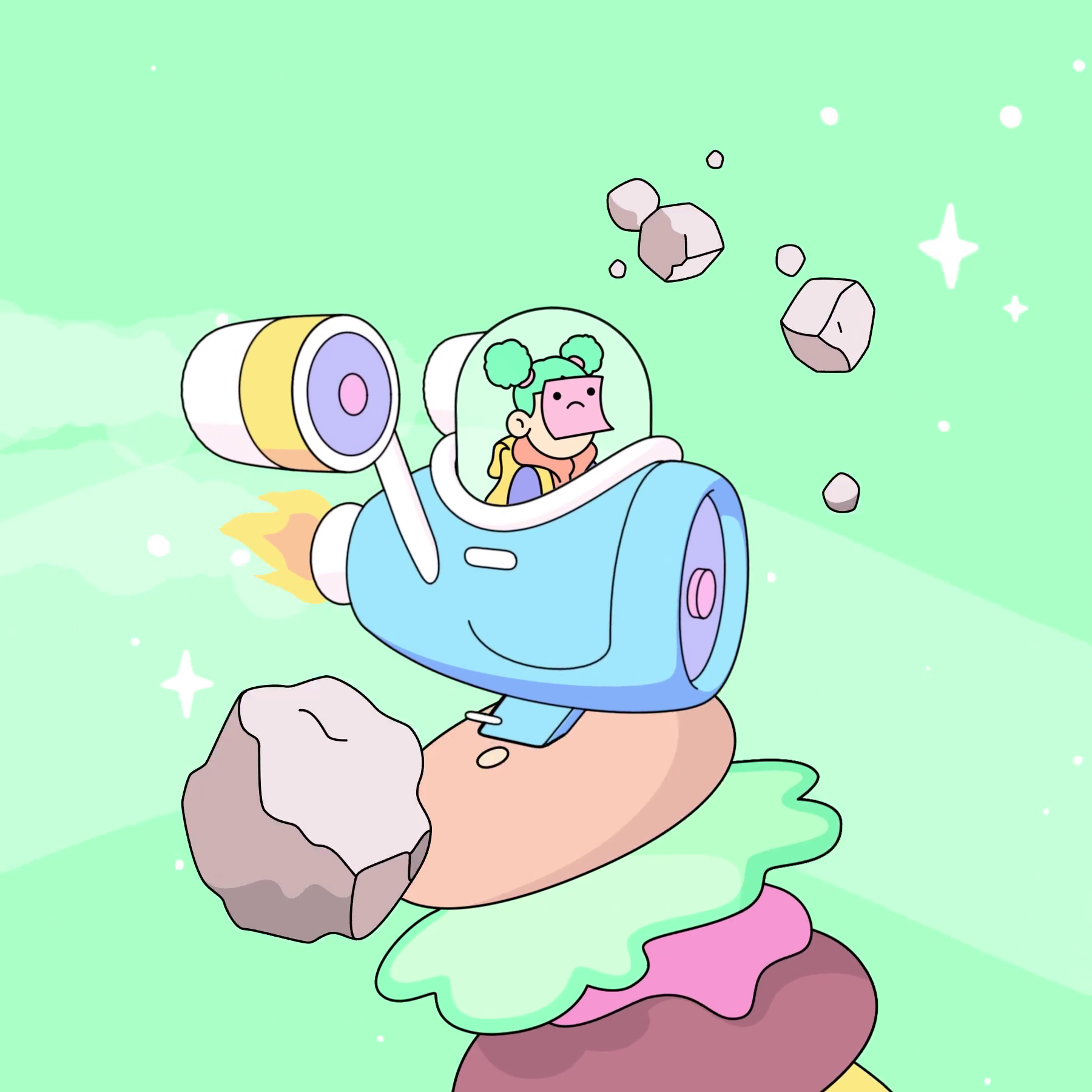 The Doodles Founders - Space Doodles - Space Doodle #190 - NFT # 190