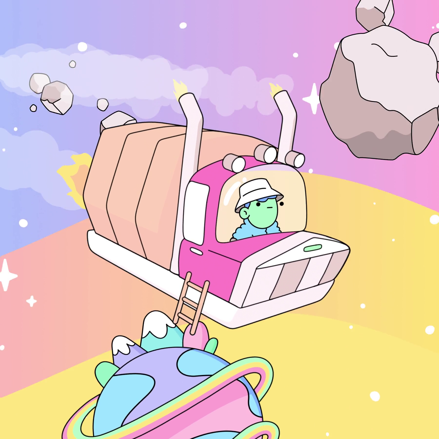 The Doodles Founders - Space Doodles - Space Doodle #476 - NFT # 476