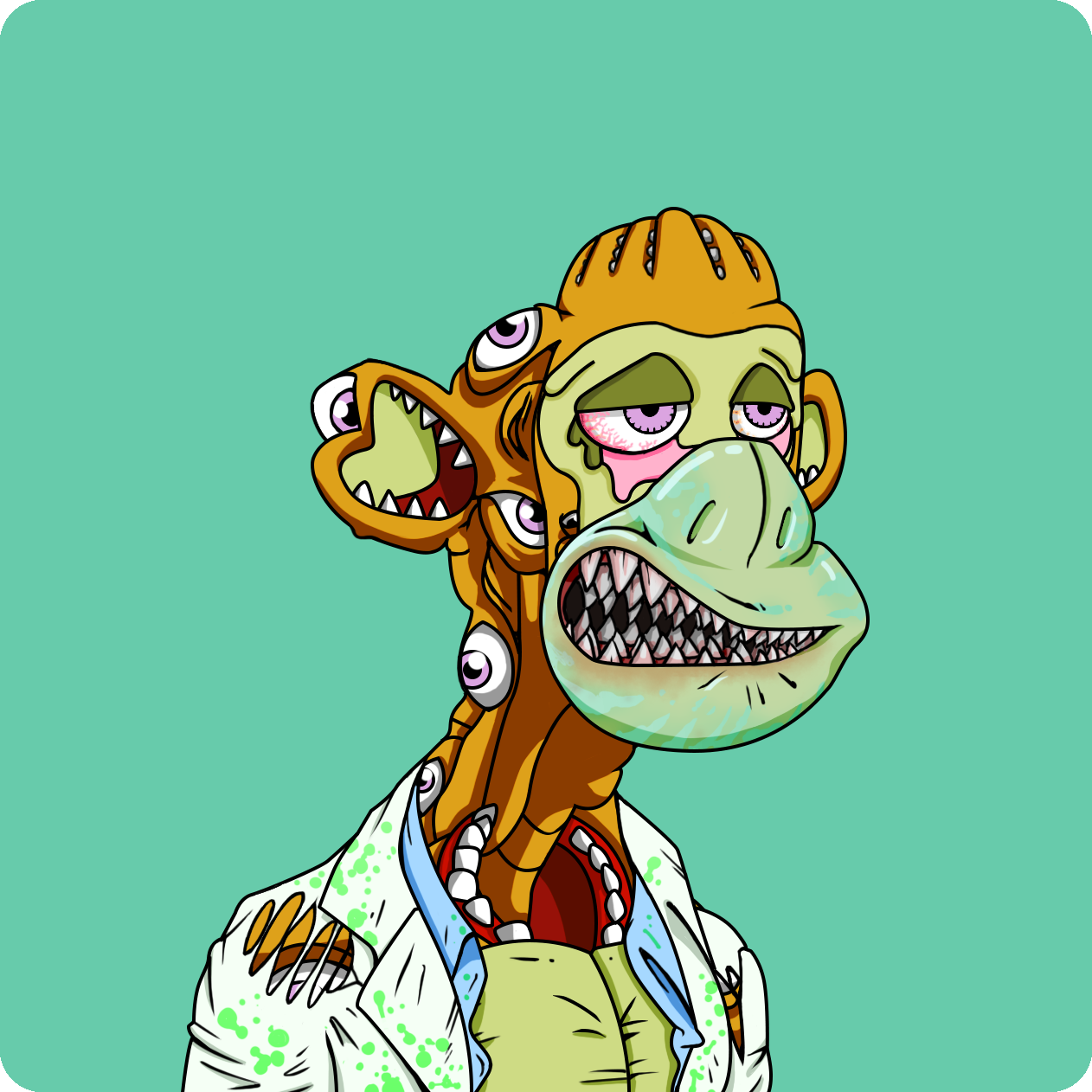 Yuga Labs - Mutant Ape Yacht Club - NFT # 3456