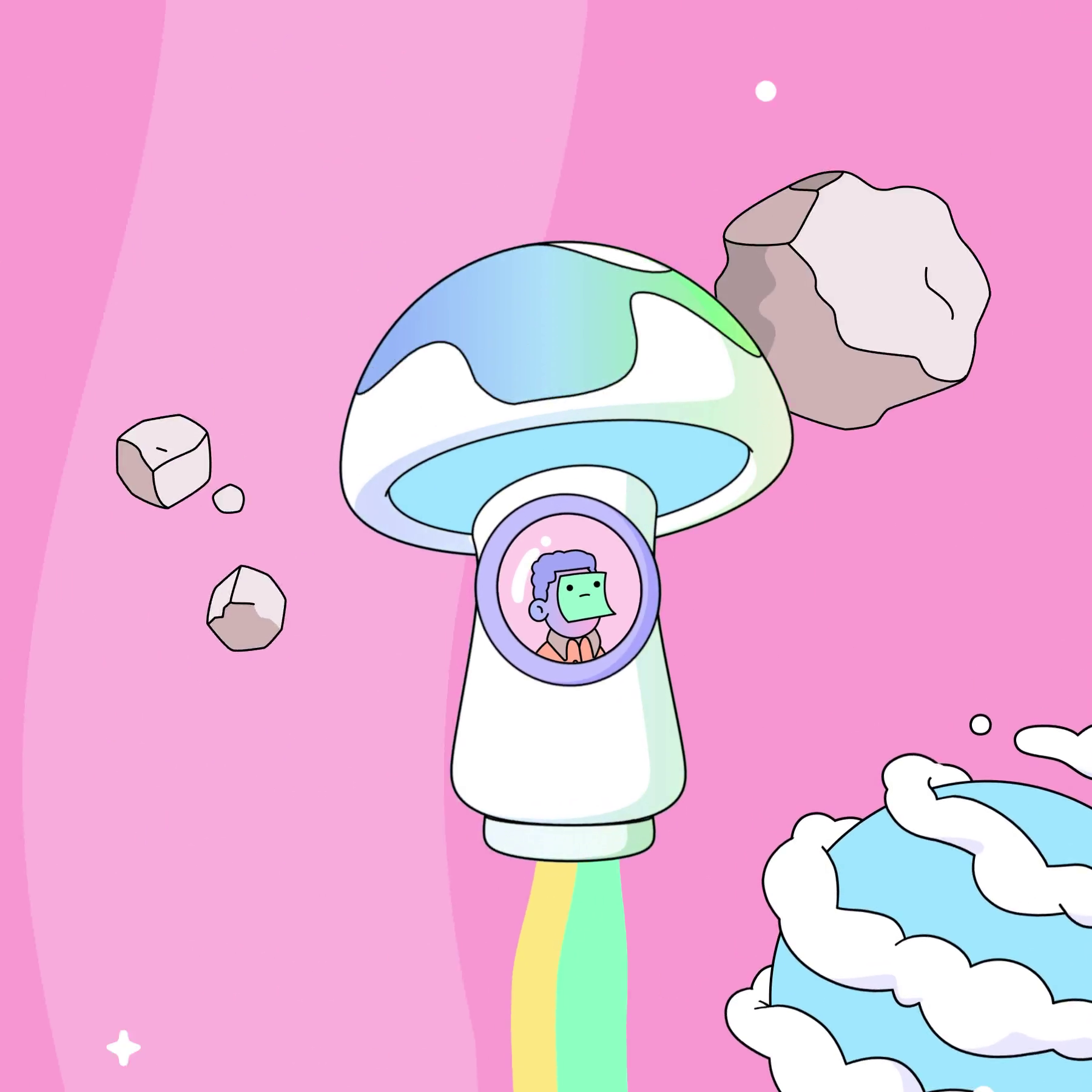 The Doodles Founders - Space Doodles - Space Doodle #338 - NFT # 338