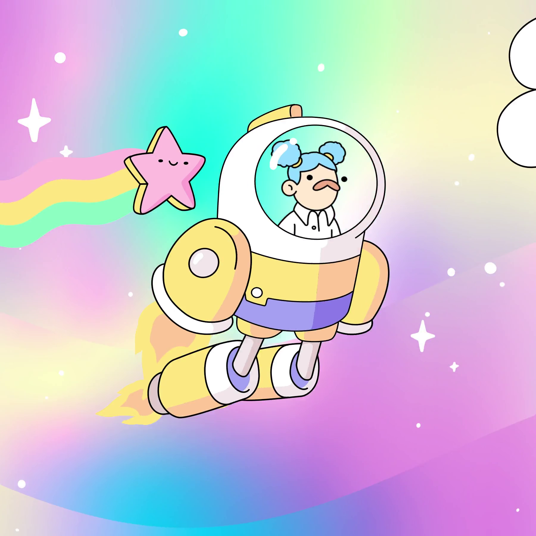 The Doodles Founders - Space Doodles - Space Doodle #9713 - NFT # 9713