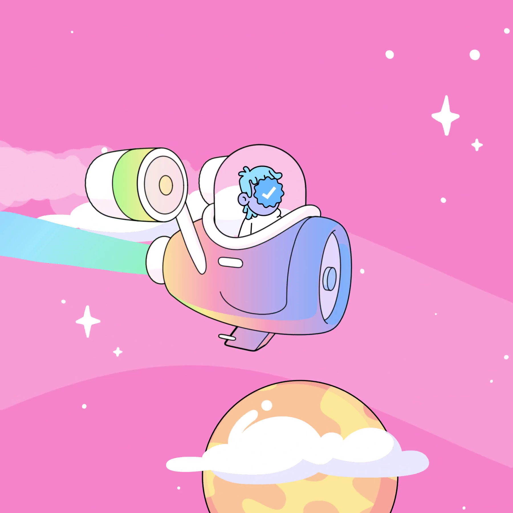 The Doodles Founders - Space Doodles - Space Doodle #9 - NFT # 9