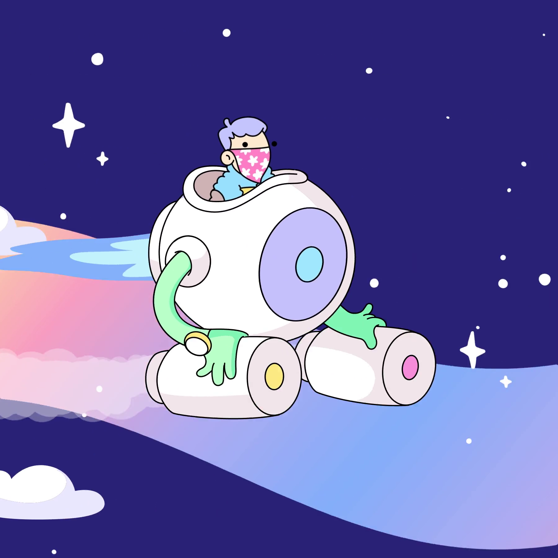 The Doodles Founders - Space Doodles - Space Doodle #87 - NFT # 87