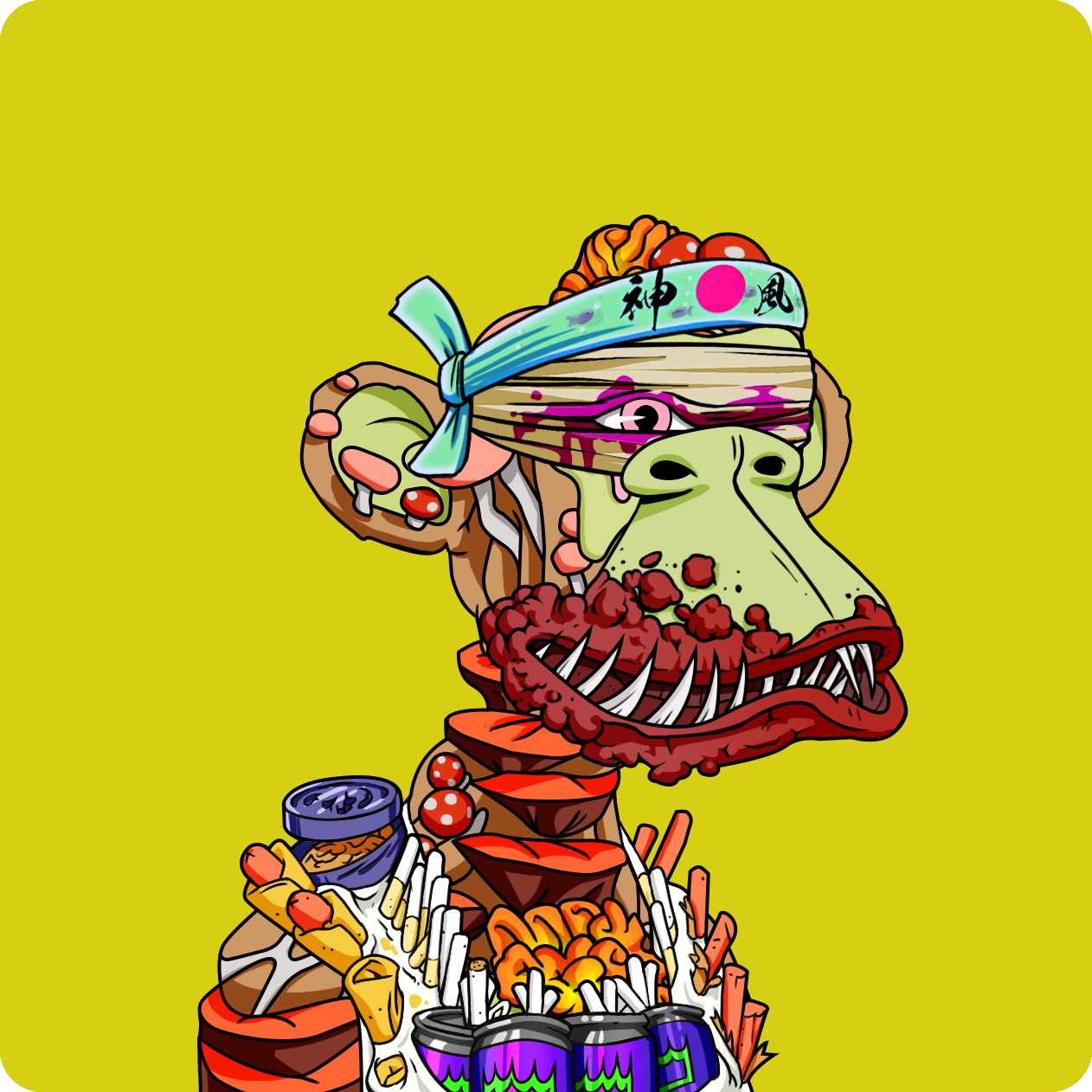 Yuga Labs - Mutant Ape Yacht Club - NFT # 3447