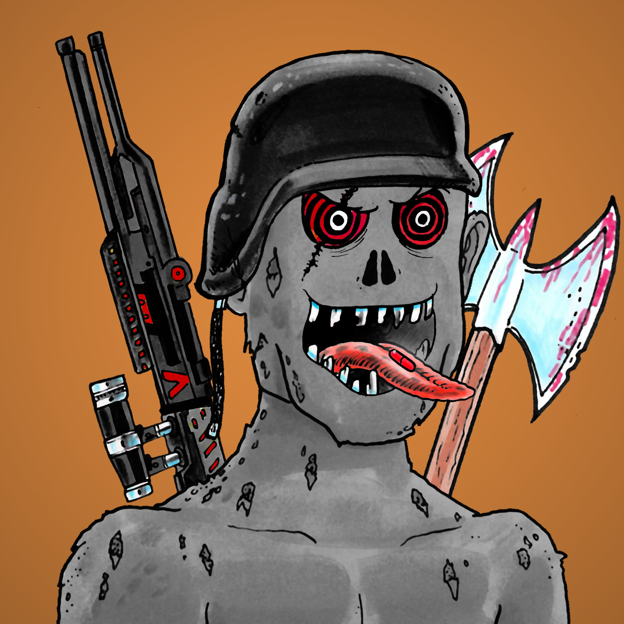 George Trosley - Jungle Freaks - Jungle Freak 1007 - NFT # 1007