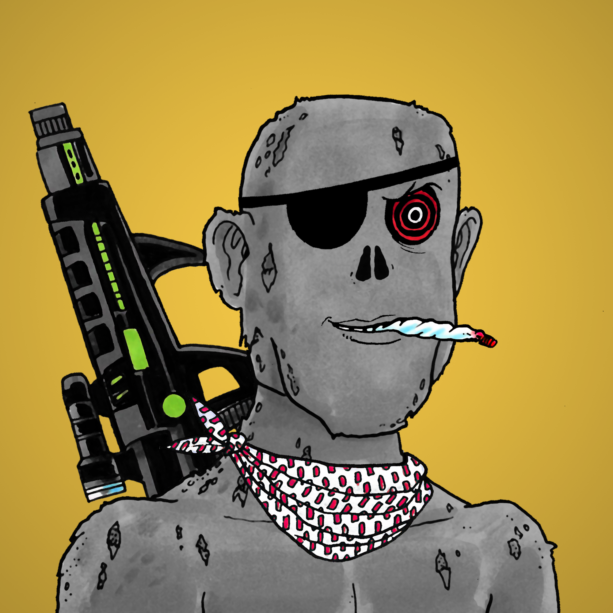 George Trosley - Jungle Freaks - Jungle Freak 1018 - NFT # 1018