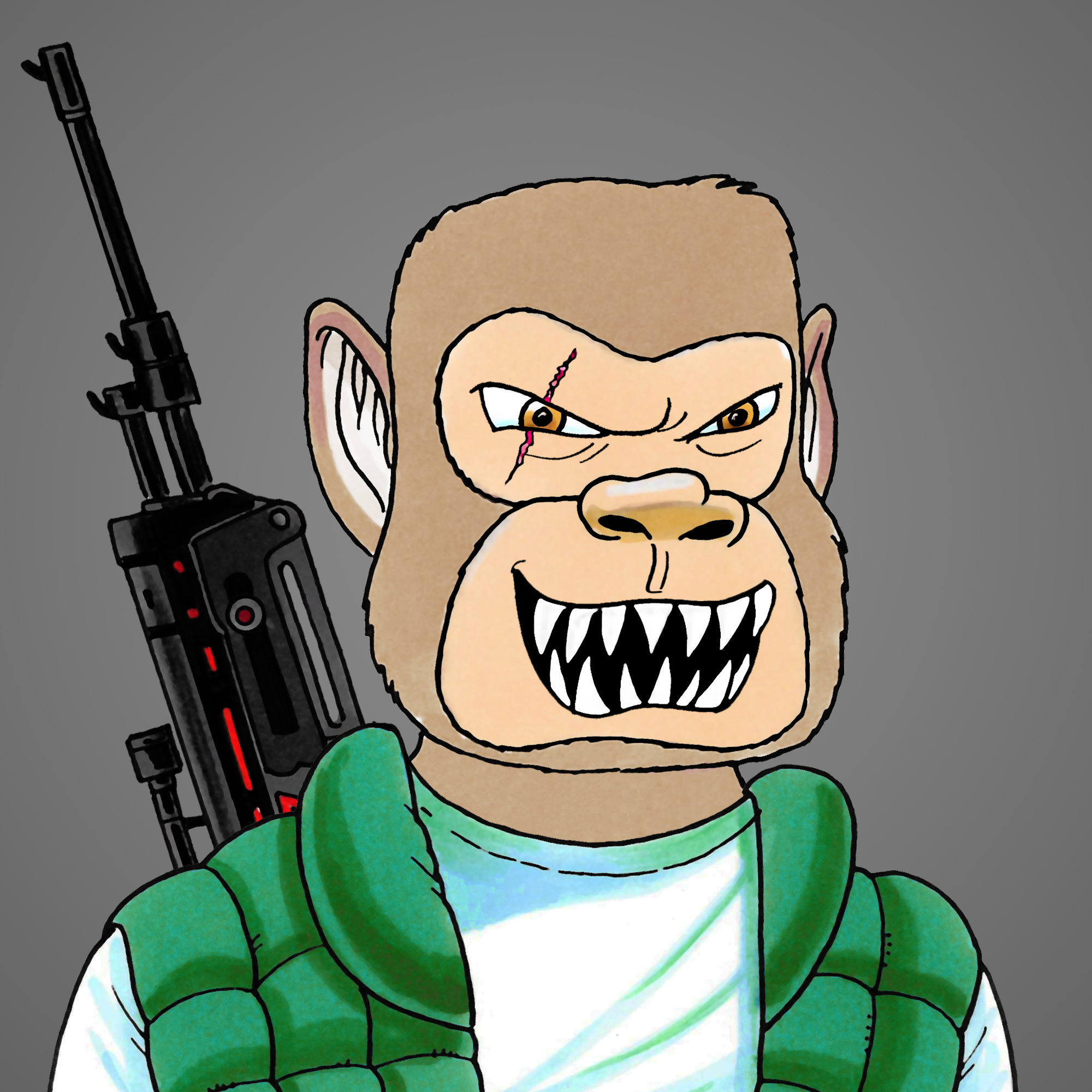 George Trosley - Jungle Freaks - Jungle Freak 1021 - NFT # 1021