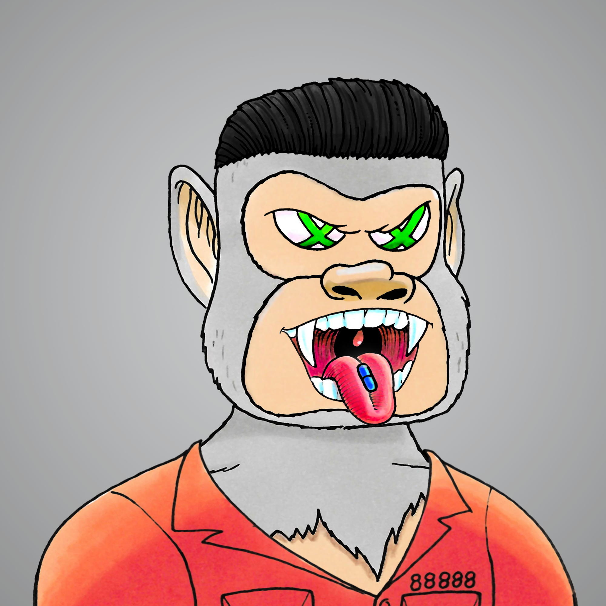 George Trosley - Jungle Freaks - Jungle Freak 1023 - NFT # 1023