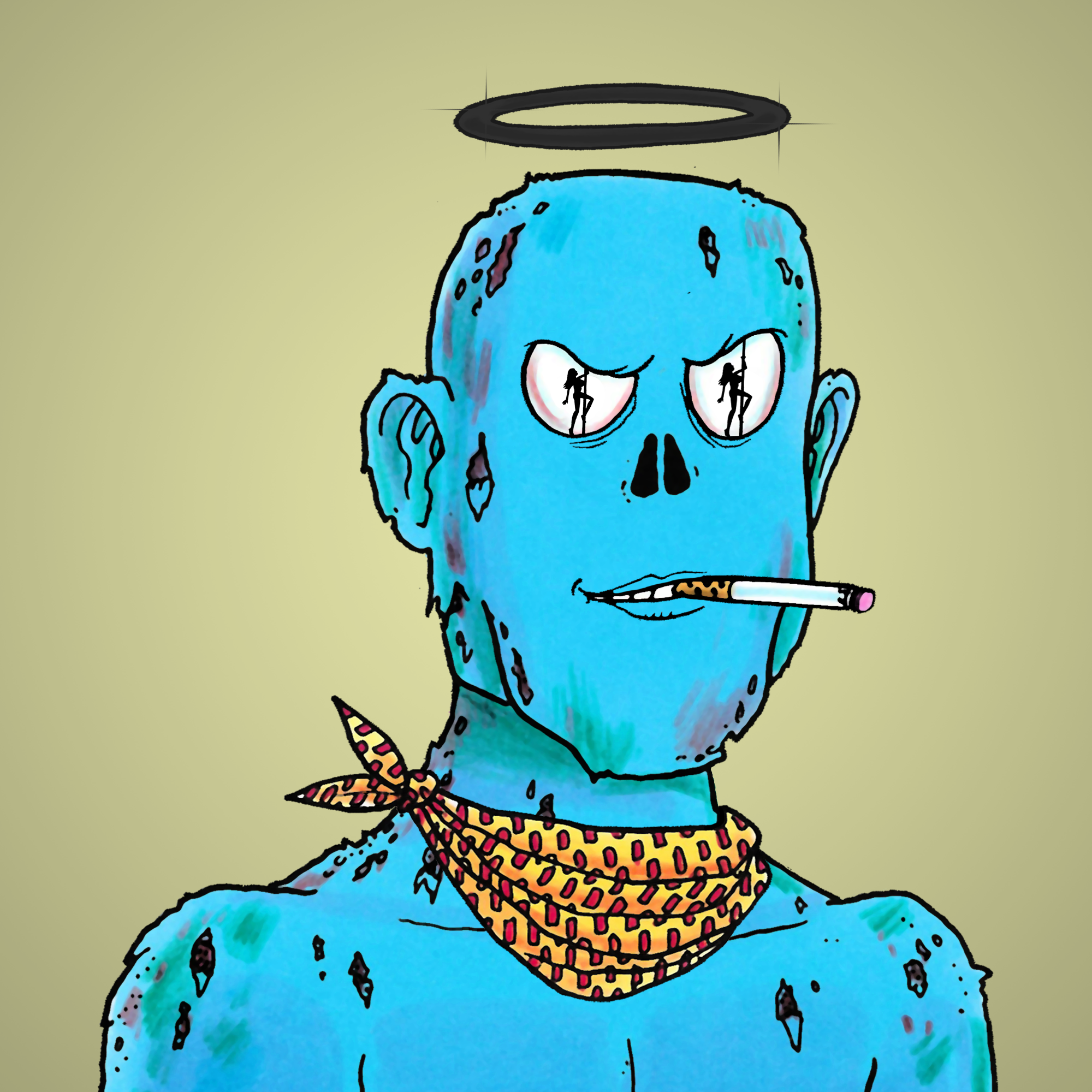 George Trosley - Jungle Freaks - Jungle Freak 1029 - NFT # 1029