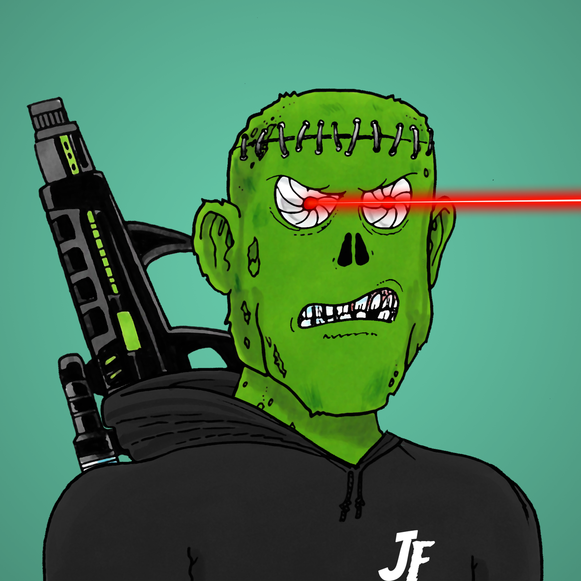 George Trosley - Jungle Freaks - Jungle Freak 1036 - NFT # 1036