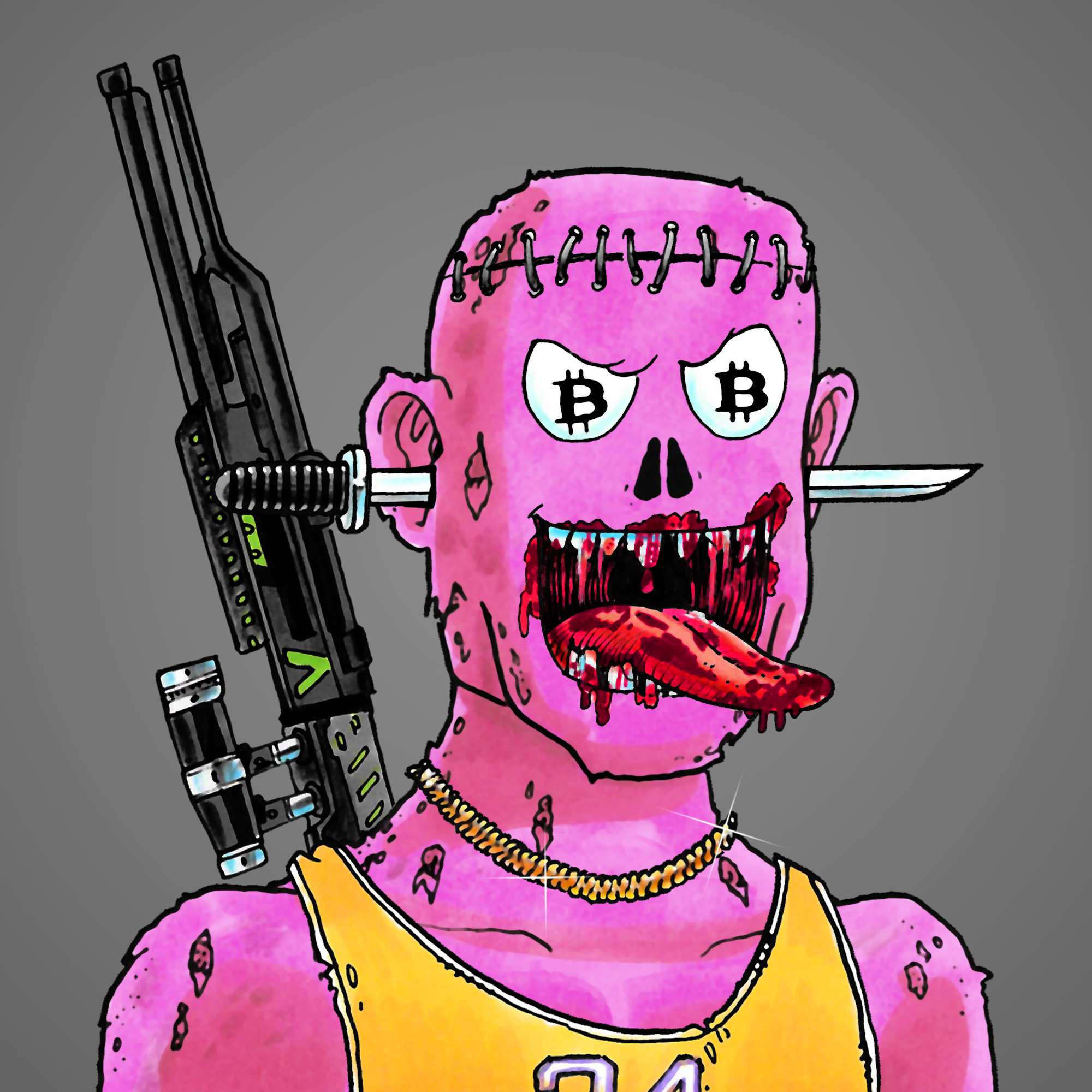 George Trosley - Jungle Freaks - Jungle Freak 1037 - NFT # 1037