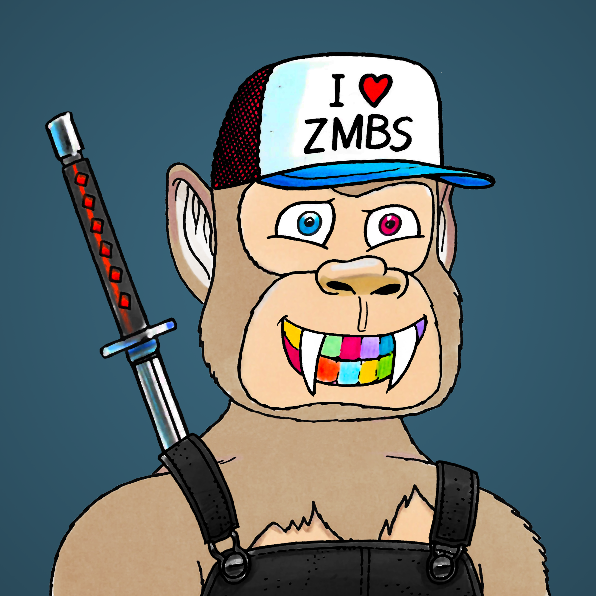 George Trosley - Jungle Freaks - Jungle Freak 1046 - NFT # 1046