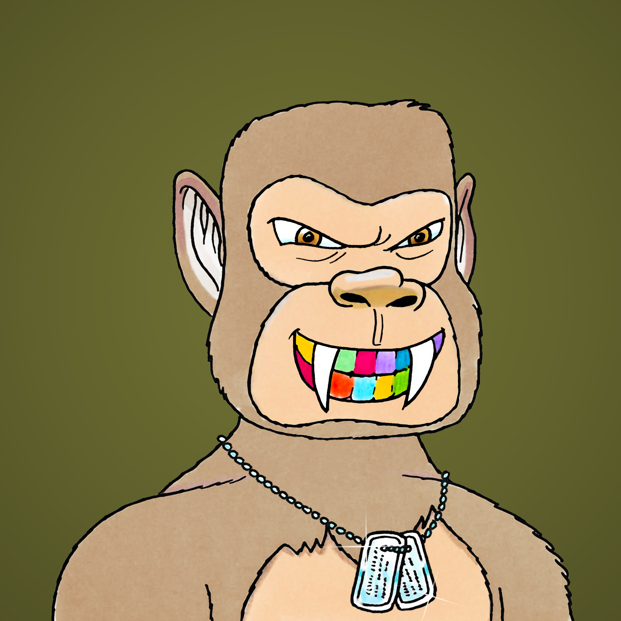 George Trosley - Jungle Freaks - Jungle Freak 1048 - NFT # 1048