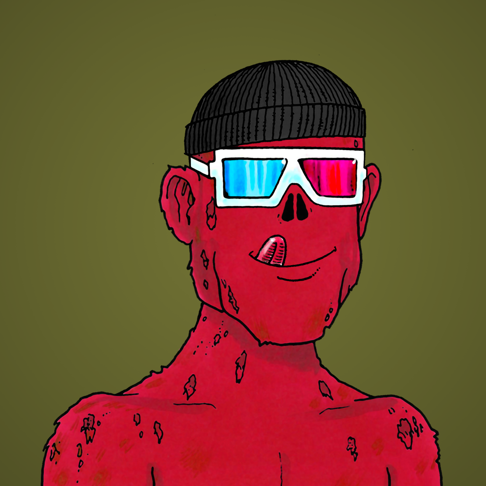 George Trosley - Jungle Freaks - Jungle Freak 1056 - NFT # 1056