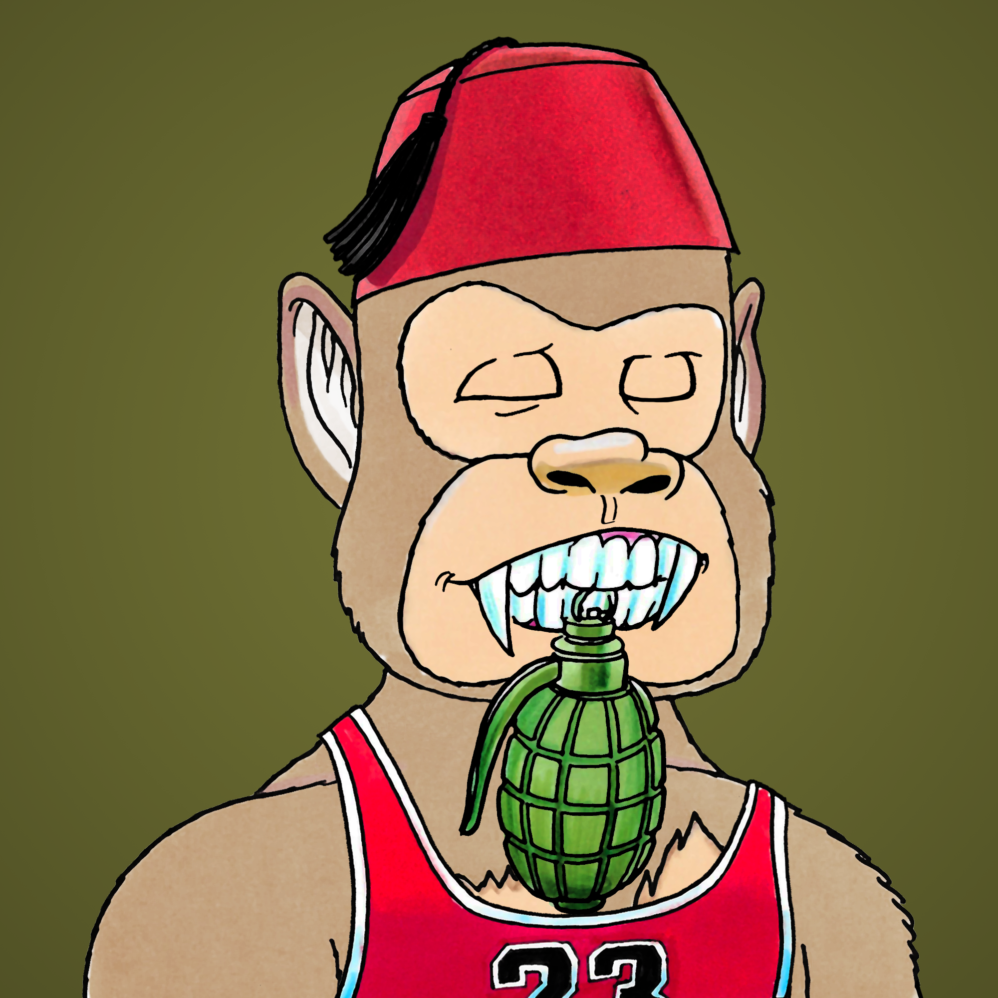 George Trosley - Jungle Freaks - Jungle Freak 1057 - NFT # 1057