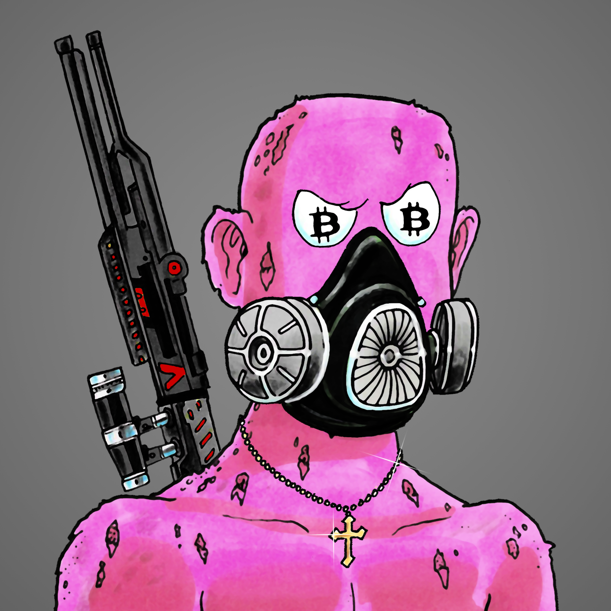 George Trosley - Jungle Freaks - Jungle Freak 1070 - NFT # 1070