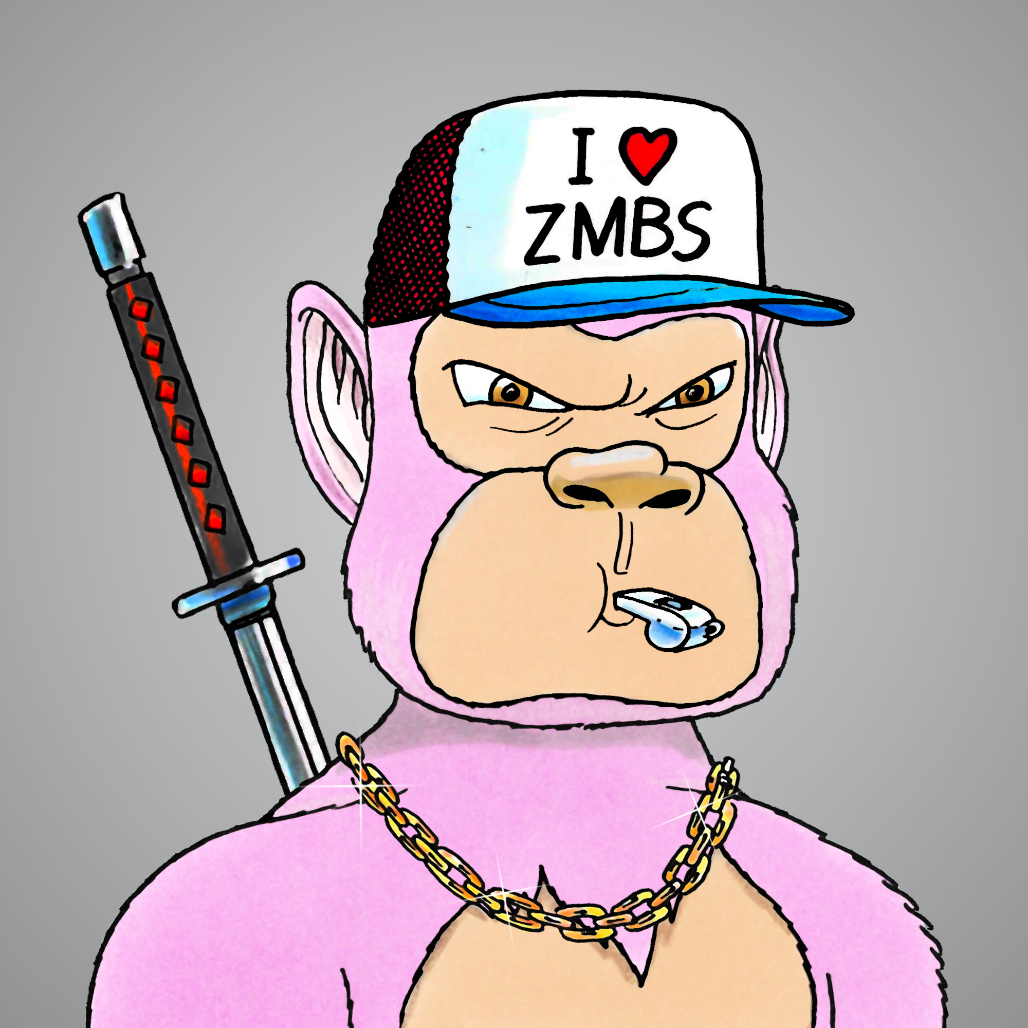 George Trosley - Jungle Freaks - Jungle Freak 1075 - NFT # 1075