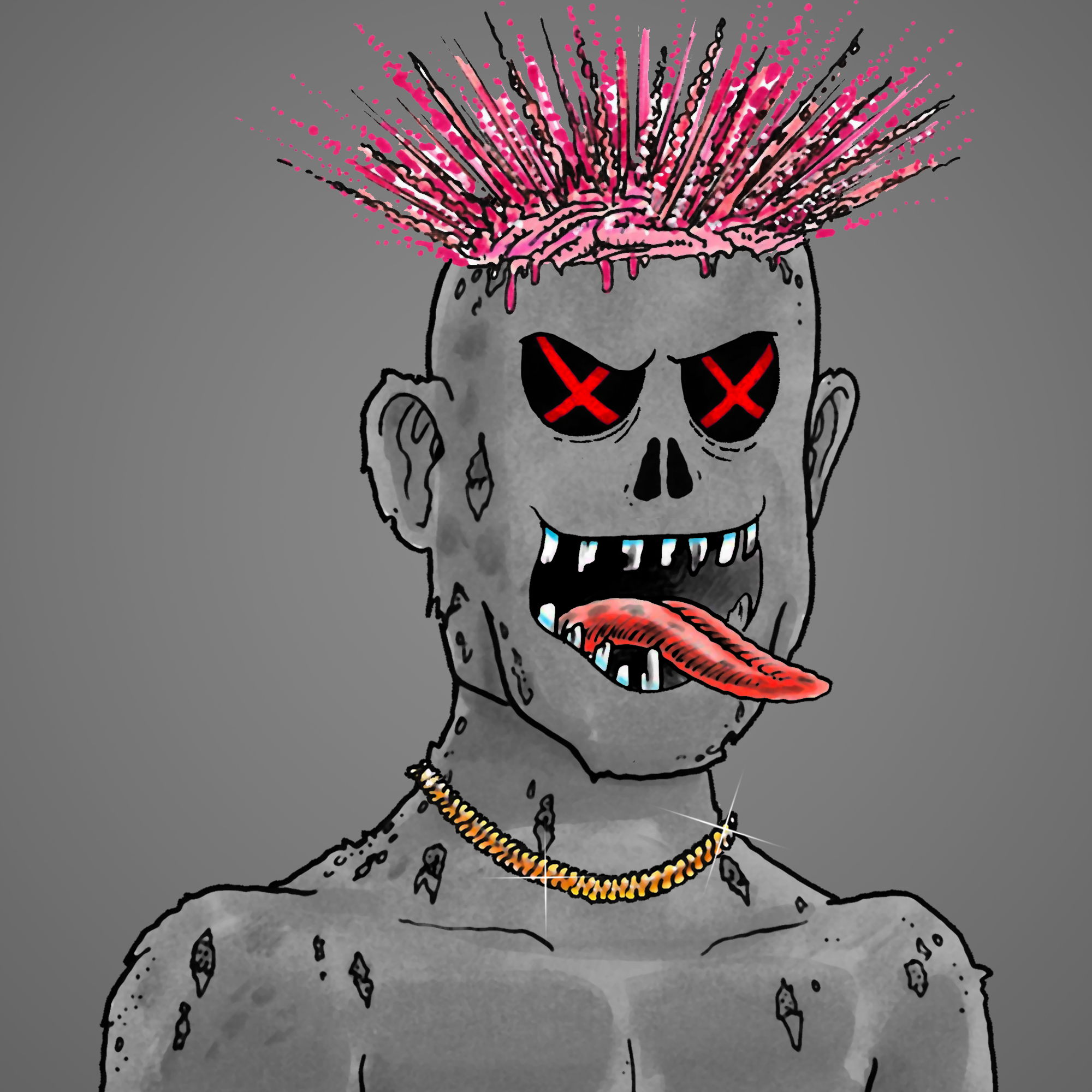 George Trosley - Jungle Freaks - Jungle Freak 1076 - NFT # 1076