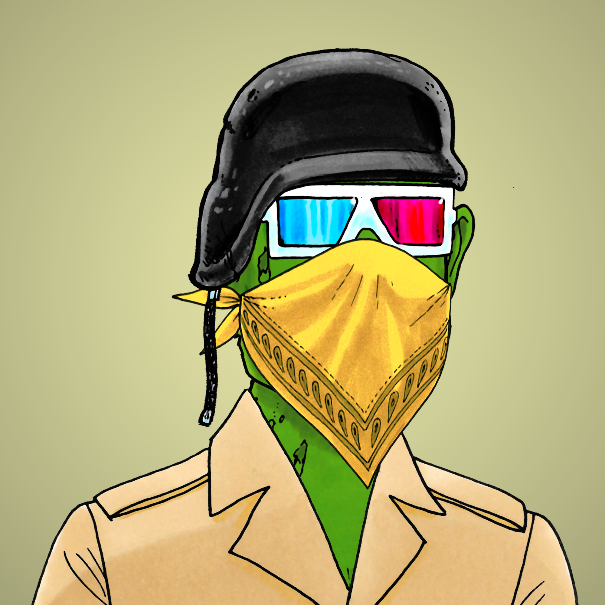 George Trosley - Jungle Freaks - Jungle Freak 1084 - NFT # 1084