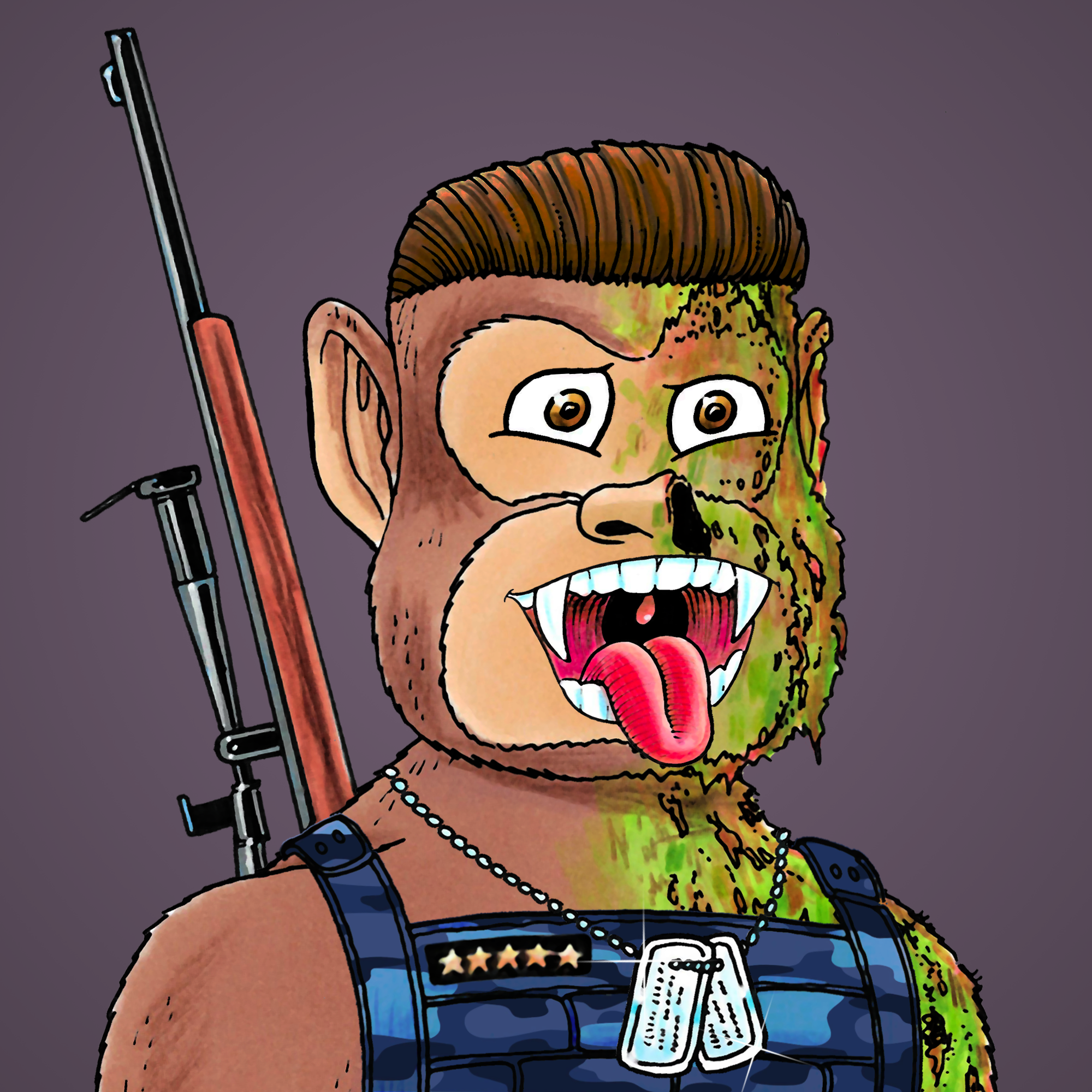 George Trosley - Jungle Freaks - Jungle Freak 1086 - NFT # 1086