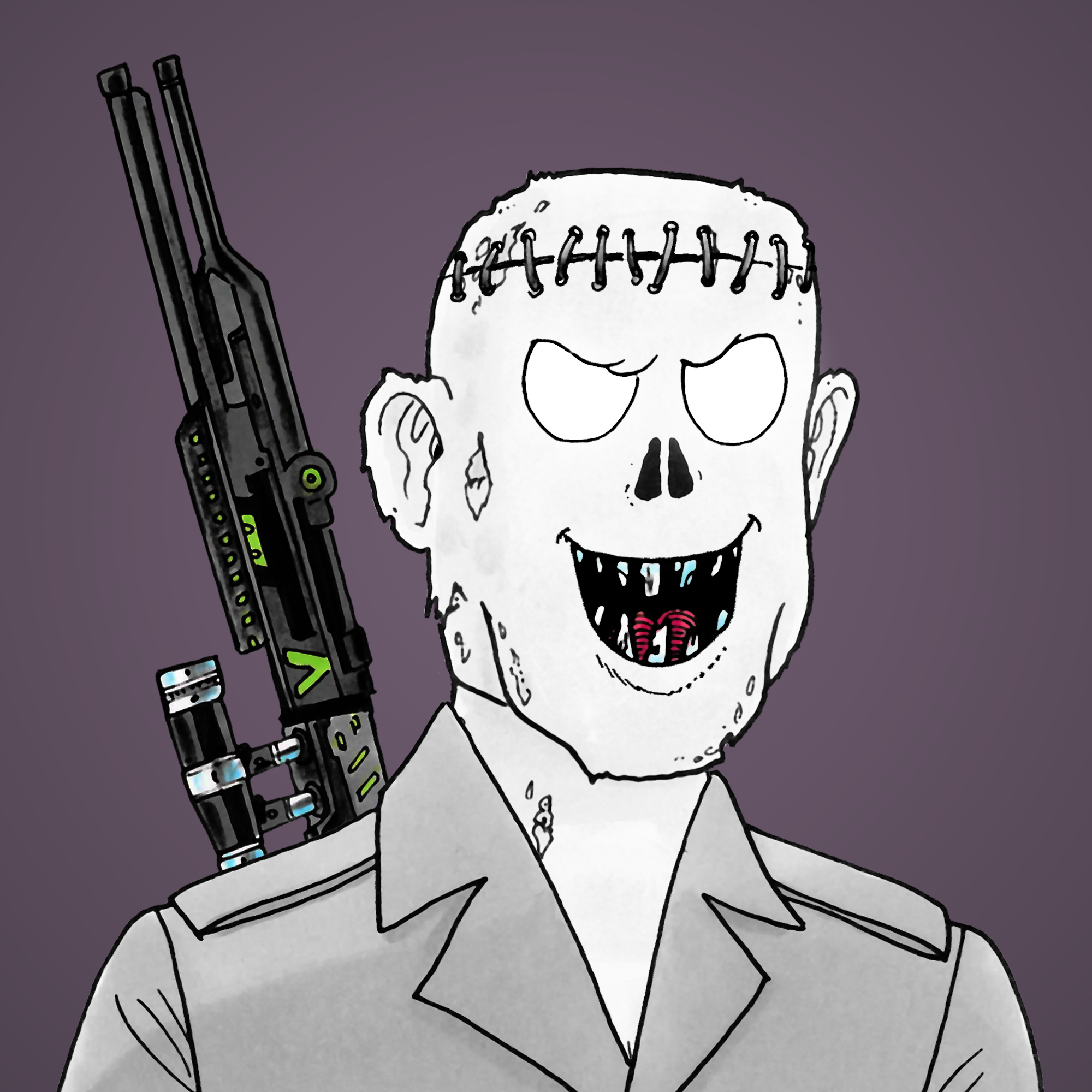 George Trosley - Jungle Freaks - Jungle Freak 1088 - NFT # 1088