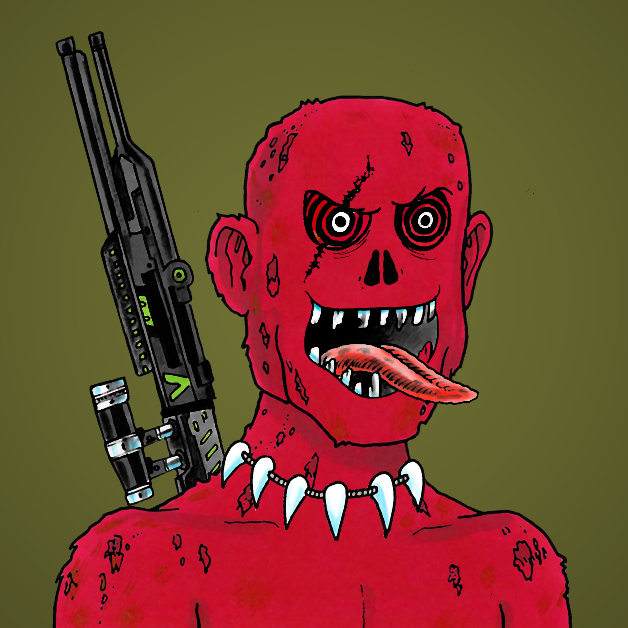 George Trosley - Jungle Freaks - Jungle Freak 109 - NFT # 109