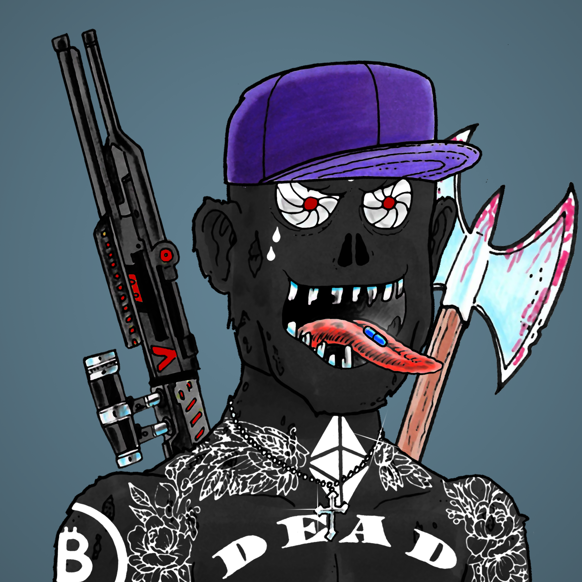 George Trosley - Jungle Freaks - Jungle Freak 1094 - NFT # 1094