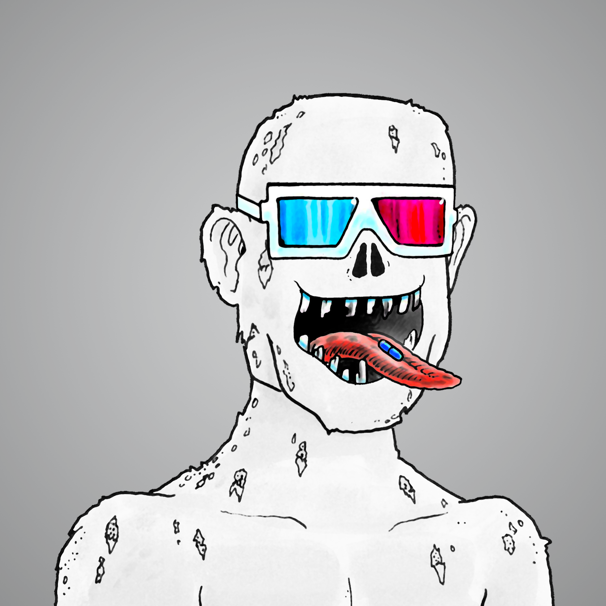 George Trosley - Jungle Freaks - Jungle Freak 1096 - NFT # 1096