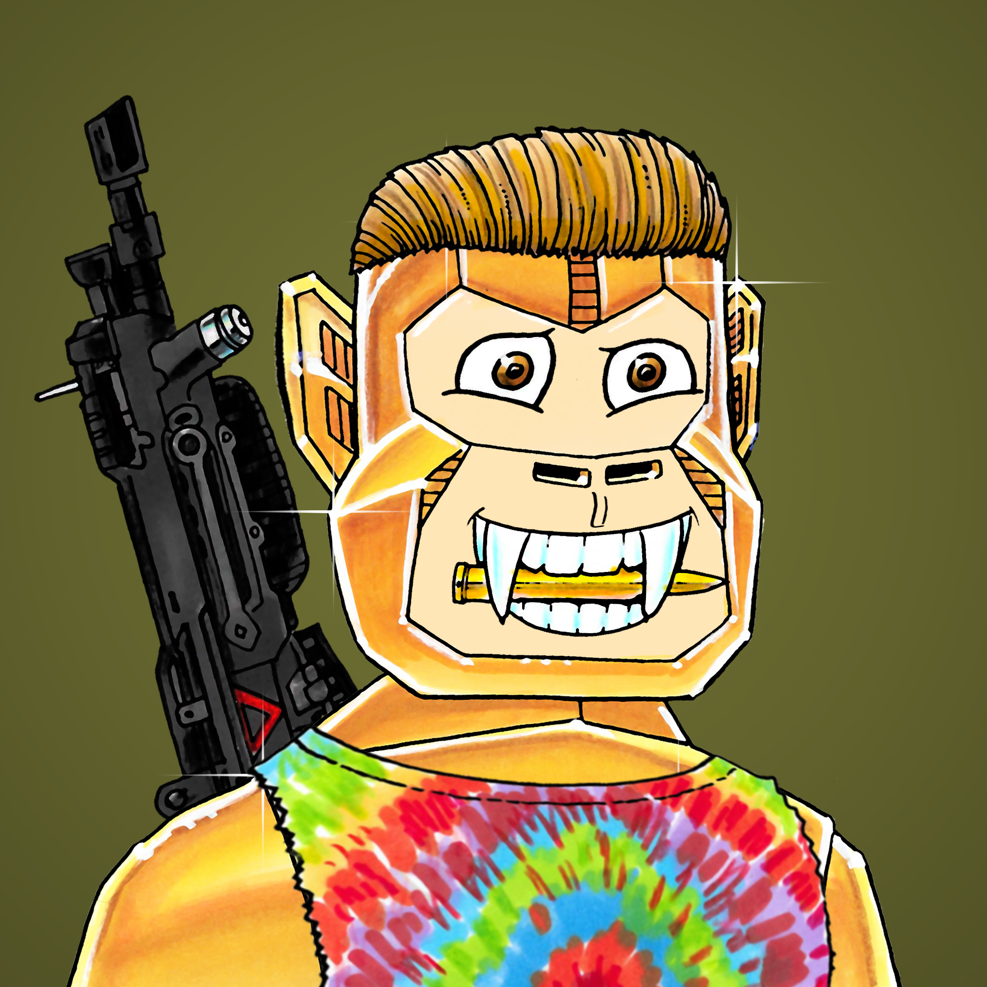 George Trosley - Jungle Freaks - Jungle Freak 1097 - NFT # 1097