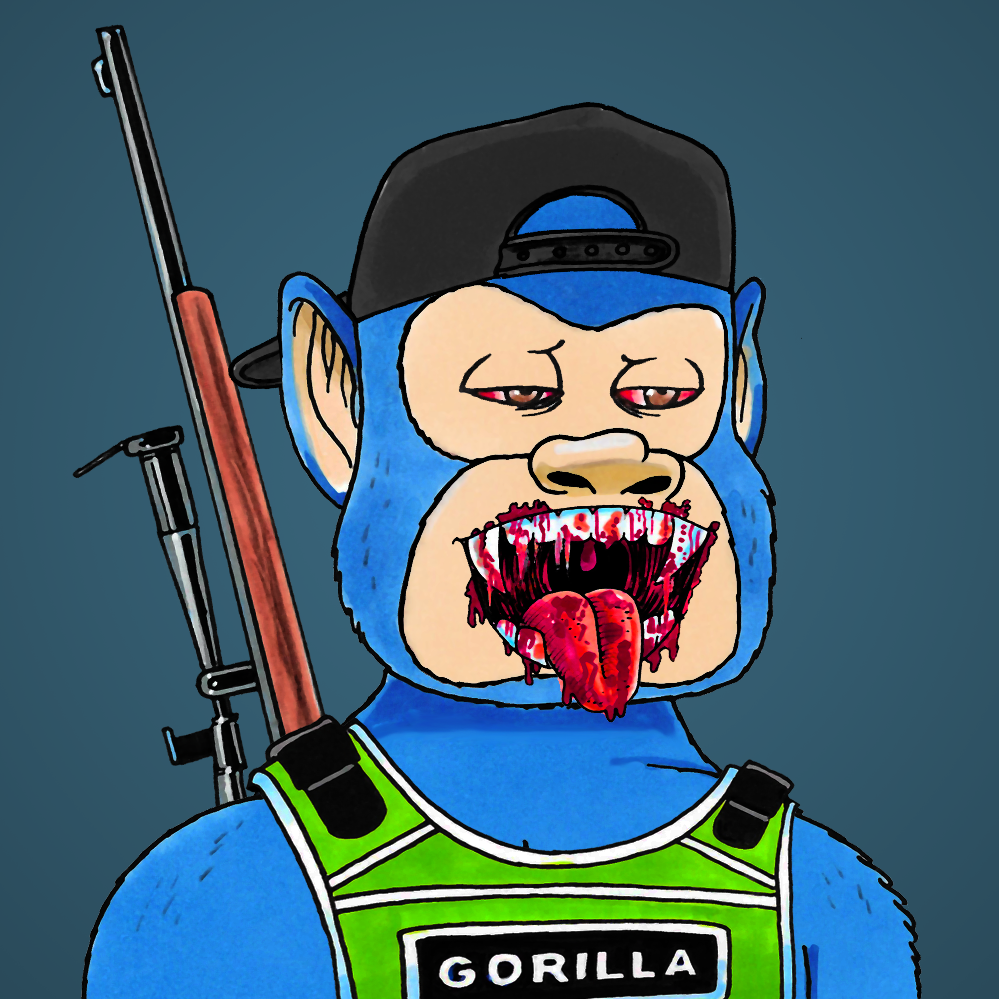 George Trosley - Jungle Freaks - Jungle Freak 1108 - NFT # 1108