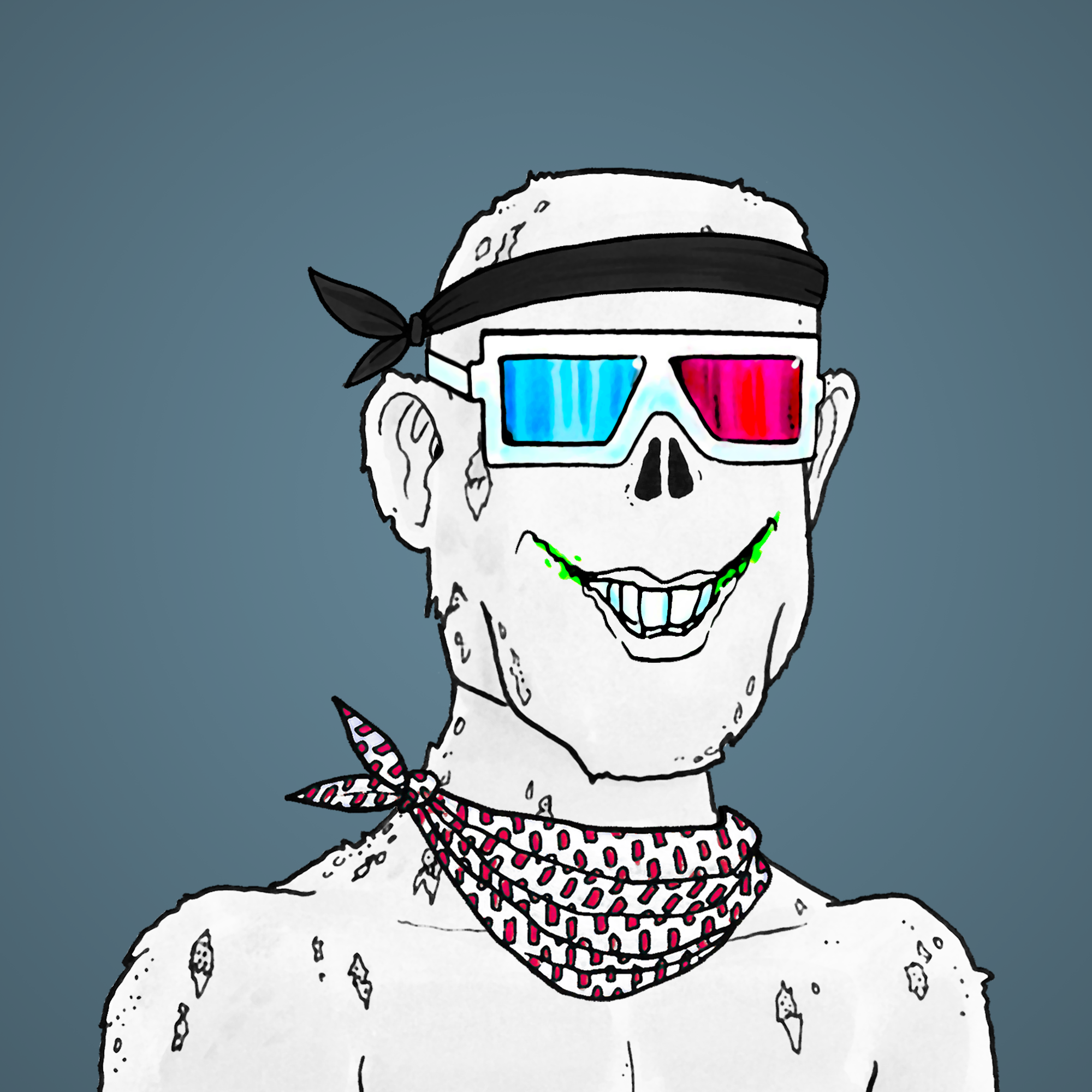 George Trosley - Jungle Freaks - Jungle Freak 1114 - NFT # 1114