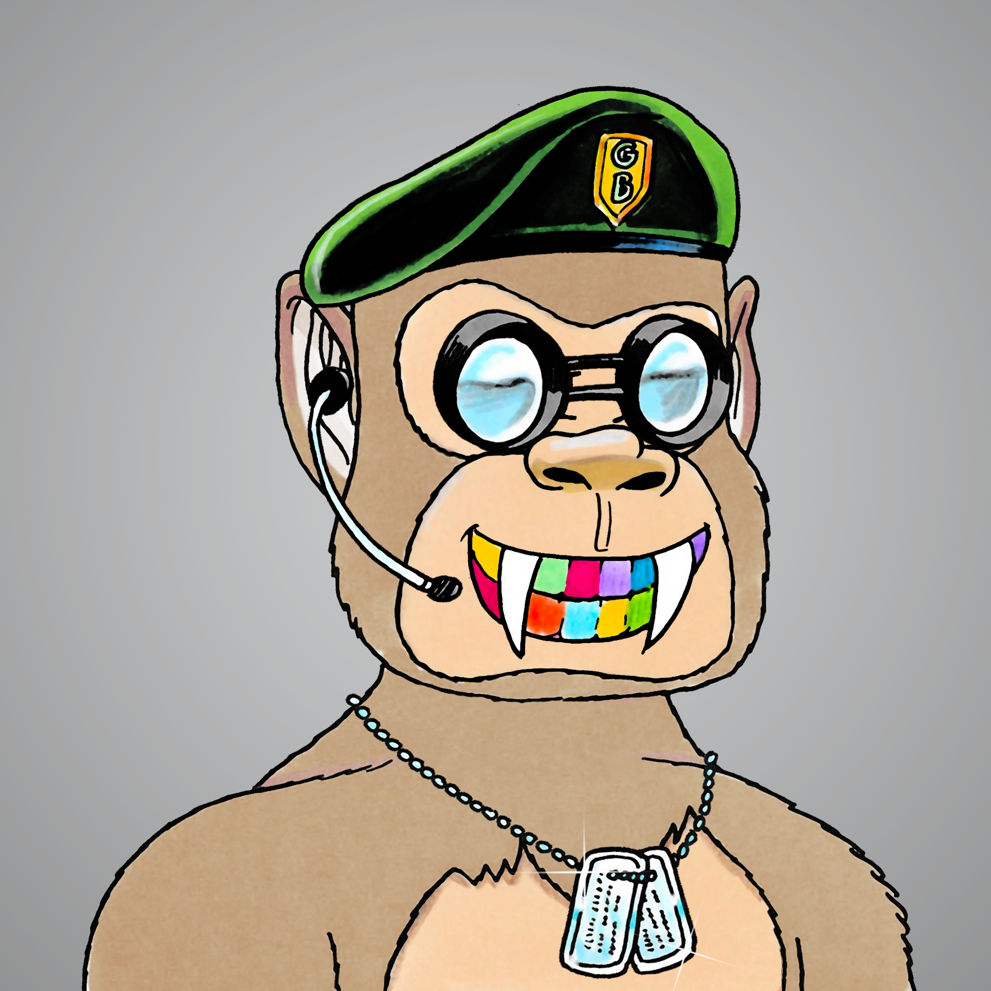 George Trosley - Jungle Freaks - Jungle Freak 1115 - NFT # 1115