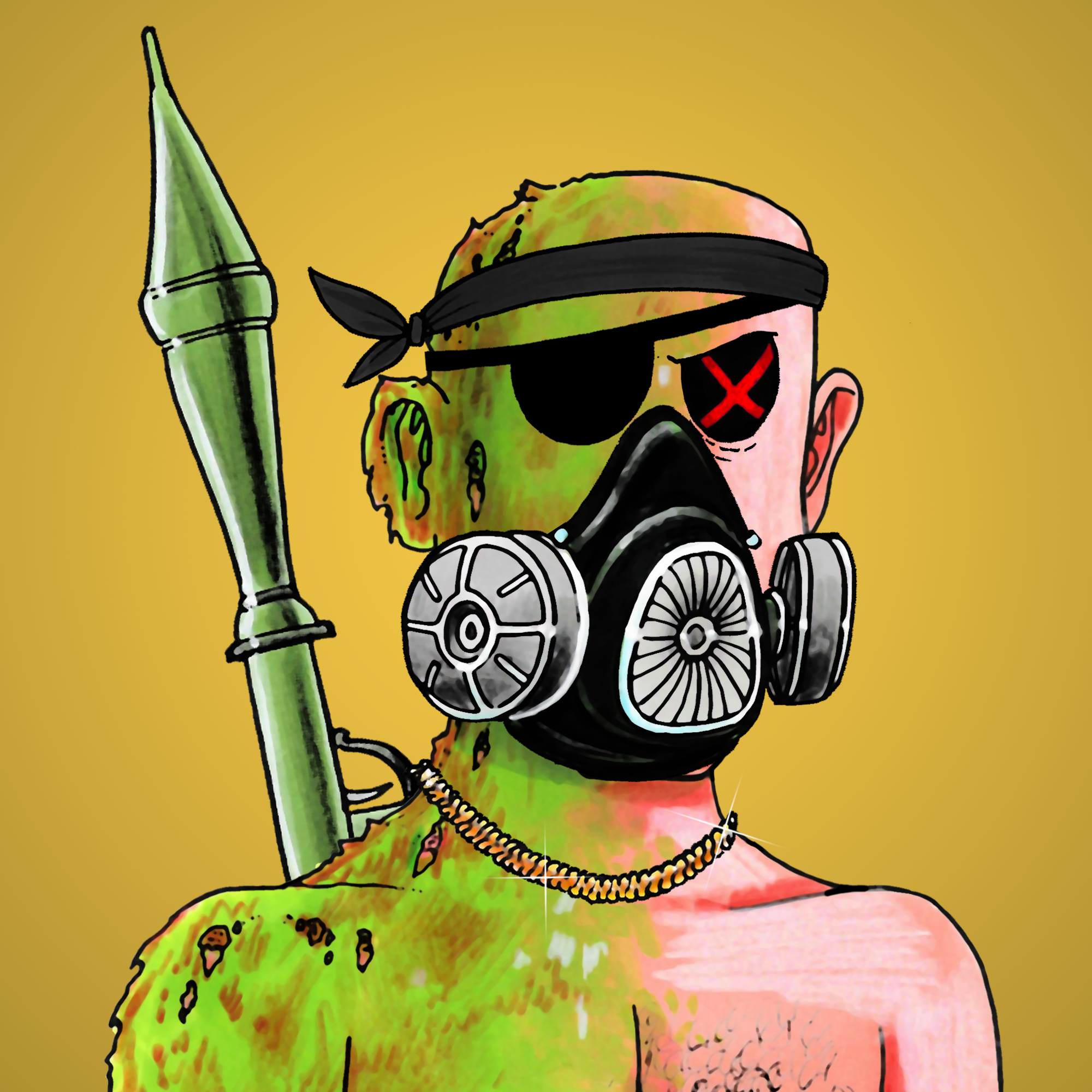 George Trosley - Jungle Freaks - Jungle Freak 1122 - NFT # 1122