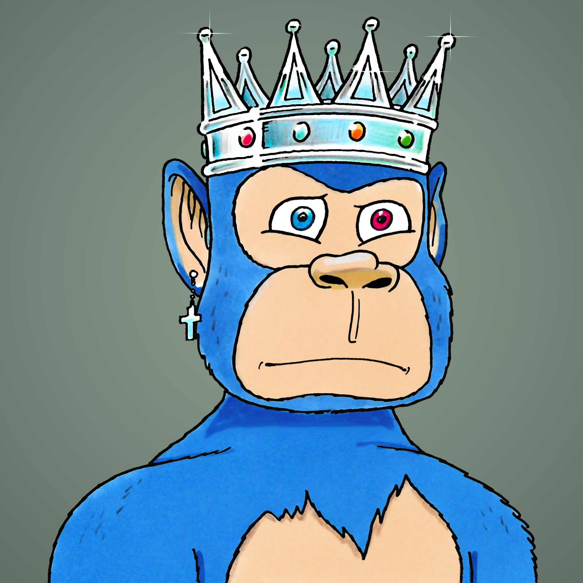 George Trosley - Jungle Freaks - Jungle Freak 1143 - NFT # 1143