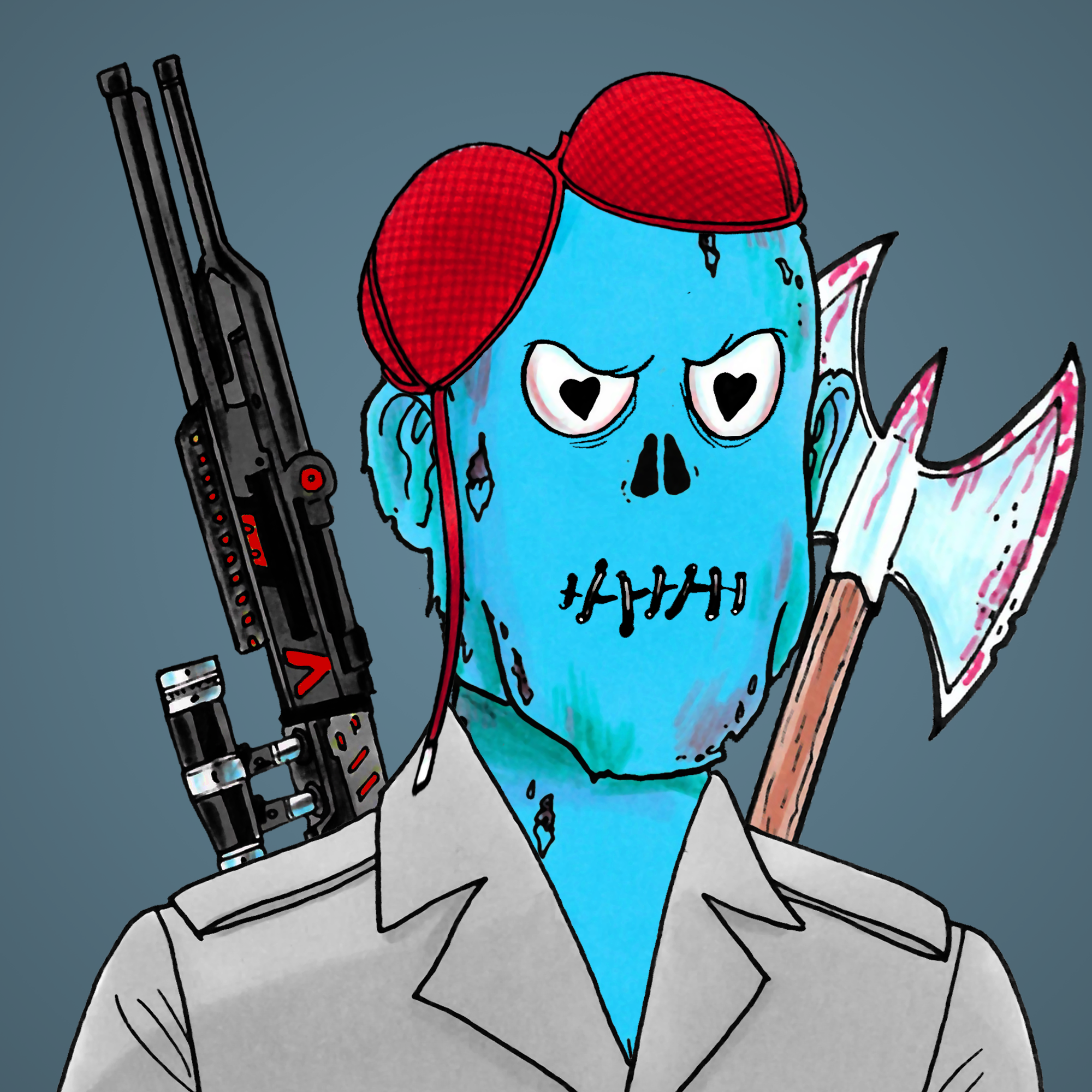 George Trosley - Jungle Freaks - Jungle Freak 1148 - NFT # 1148