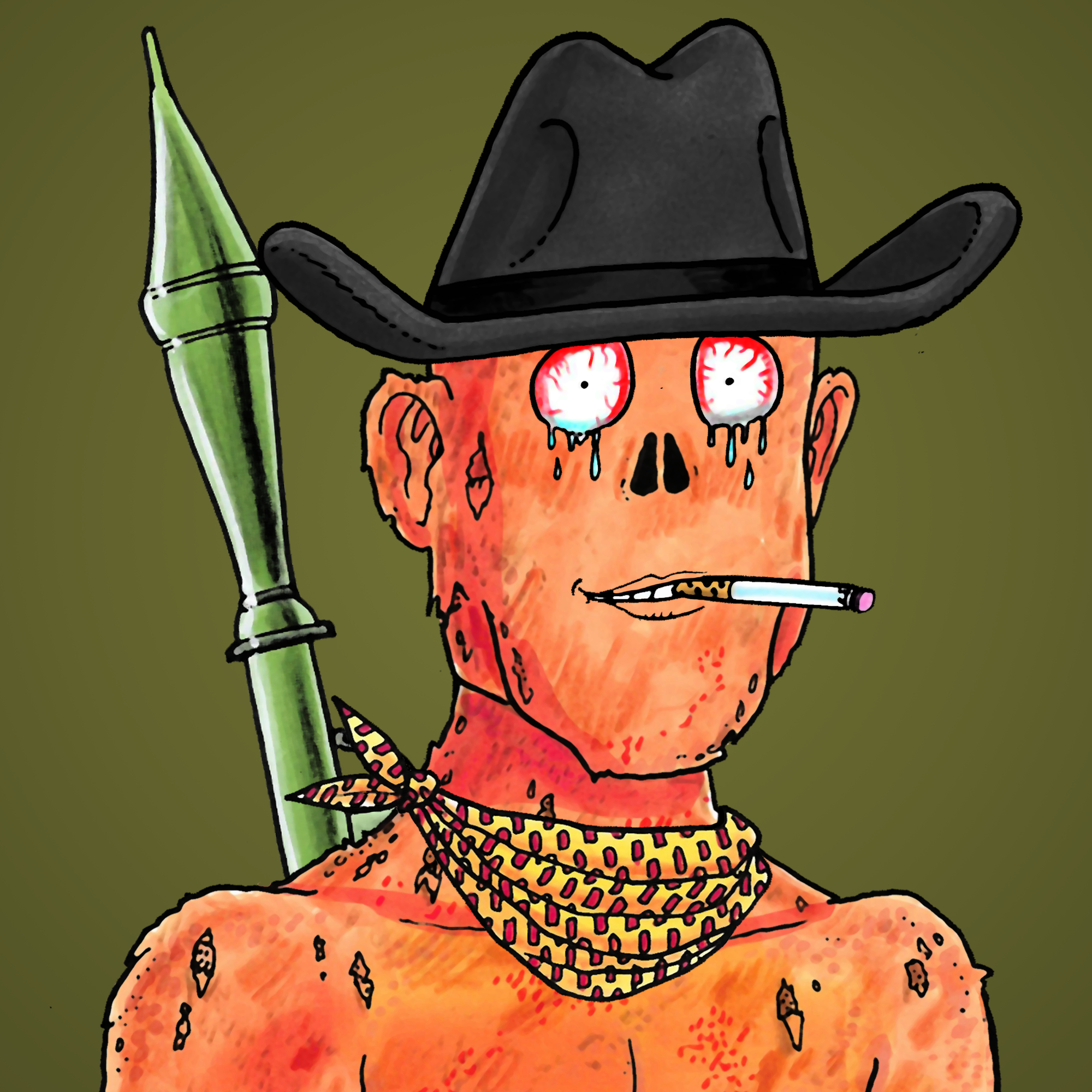 George Trosley - Jungle Freaks - Jungle Freak 1156 - NFT # 1156