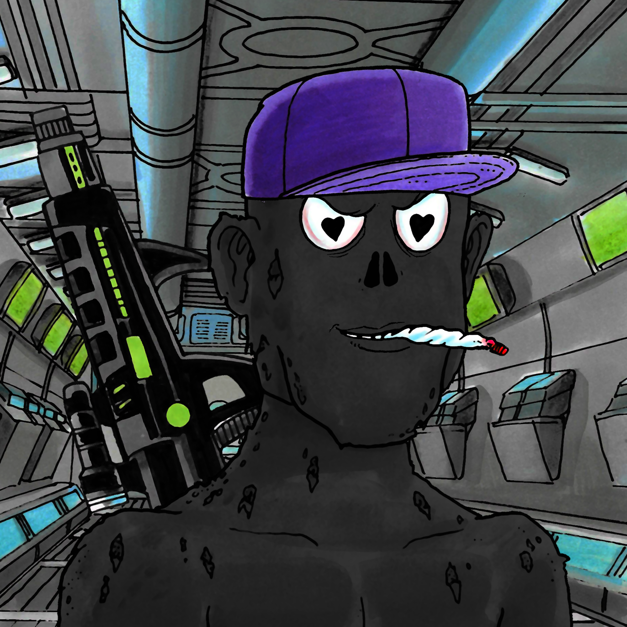 George Trosley - Jungle Freaks - Jungle Freak 1157 - NFT # 1157