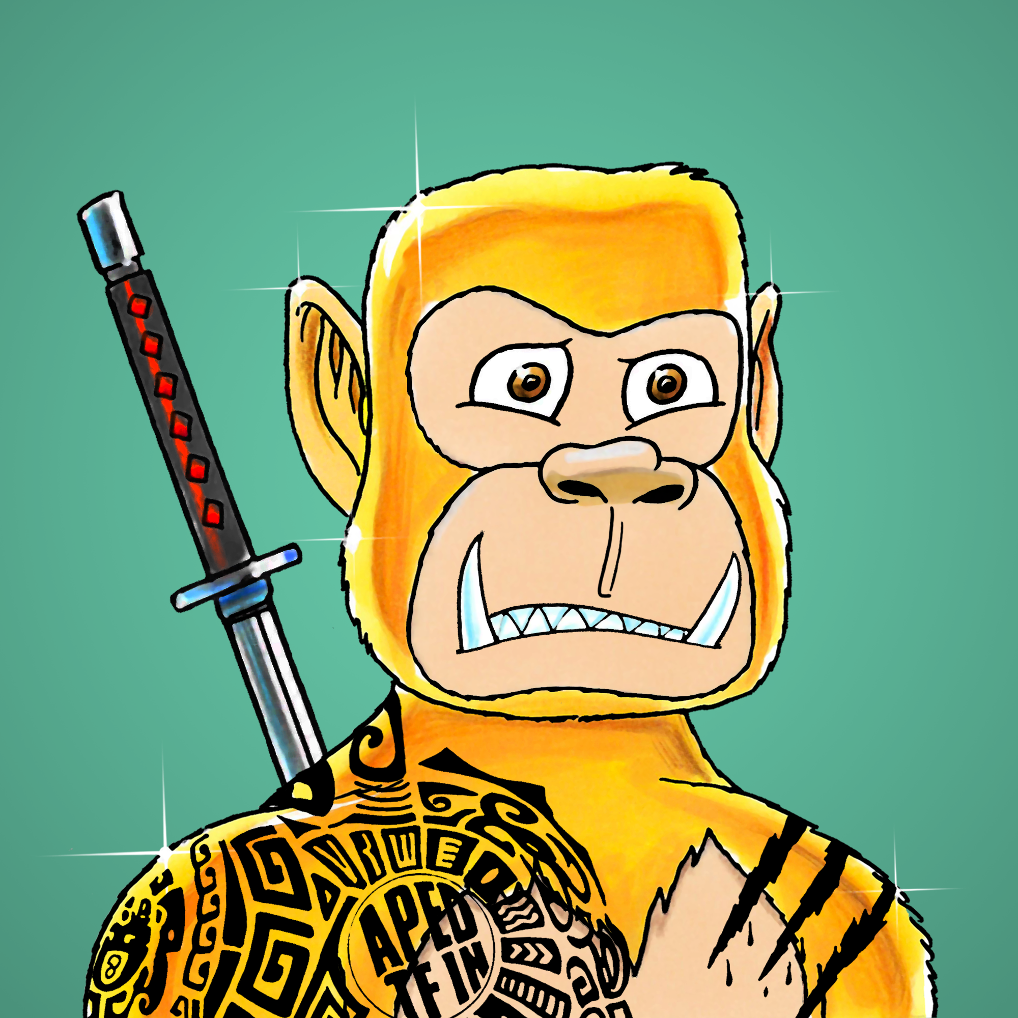 George Trosley - Jungle Freaks - Jungle Freak 1158 - NFT # 1158