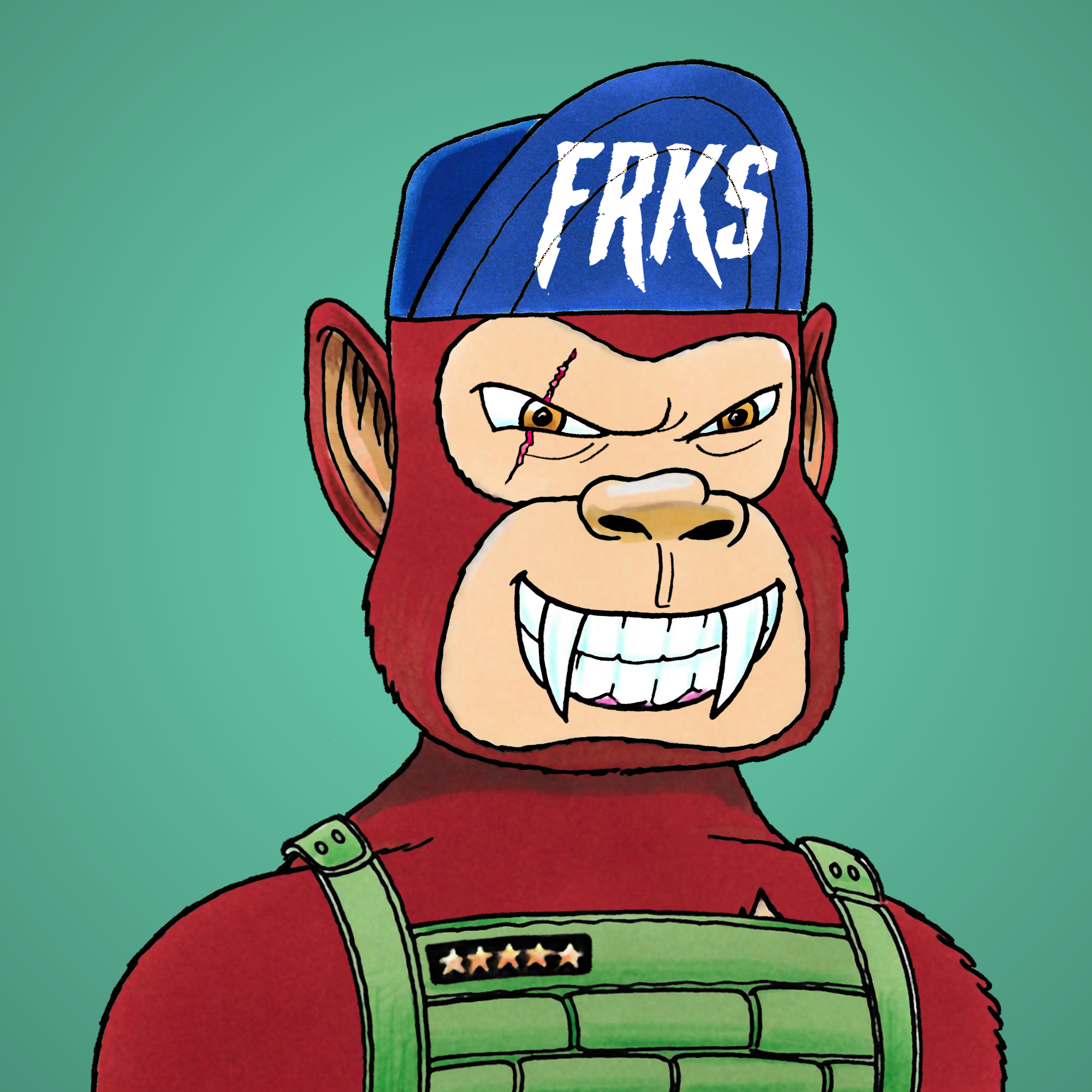 George Trosley - Jungle Freaks - Jungle Freak 1160 - NFT # 1160