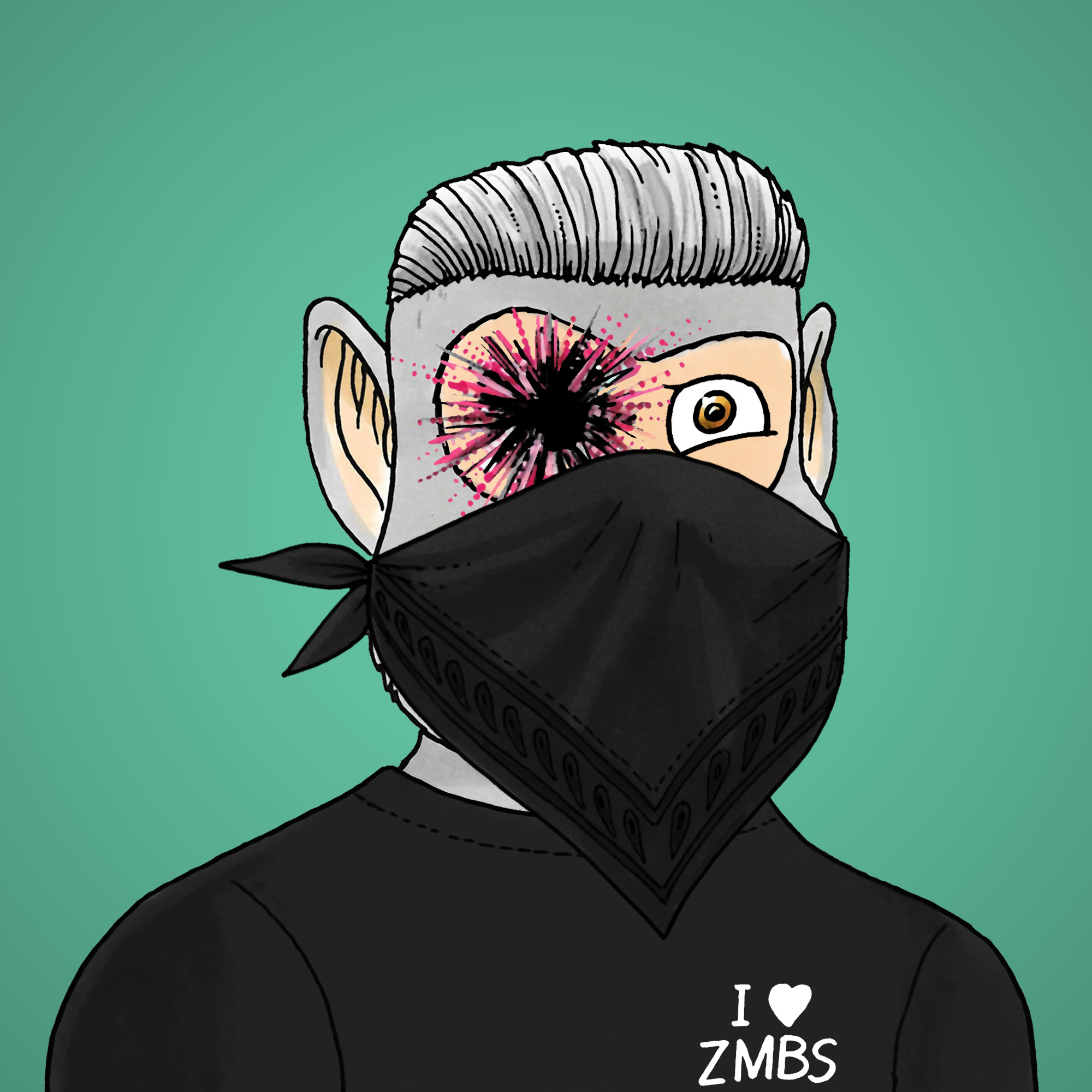 George Trosley - Jungle Freaks - Jungle Freak 1174 - NFT # 1174