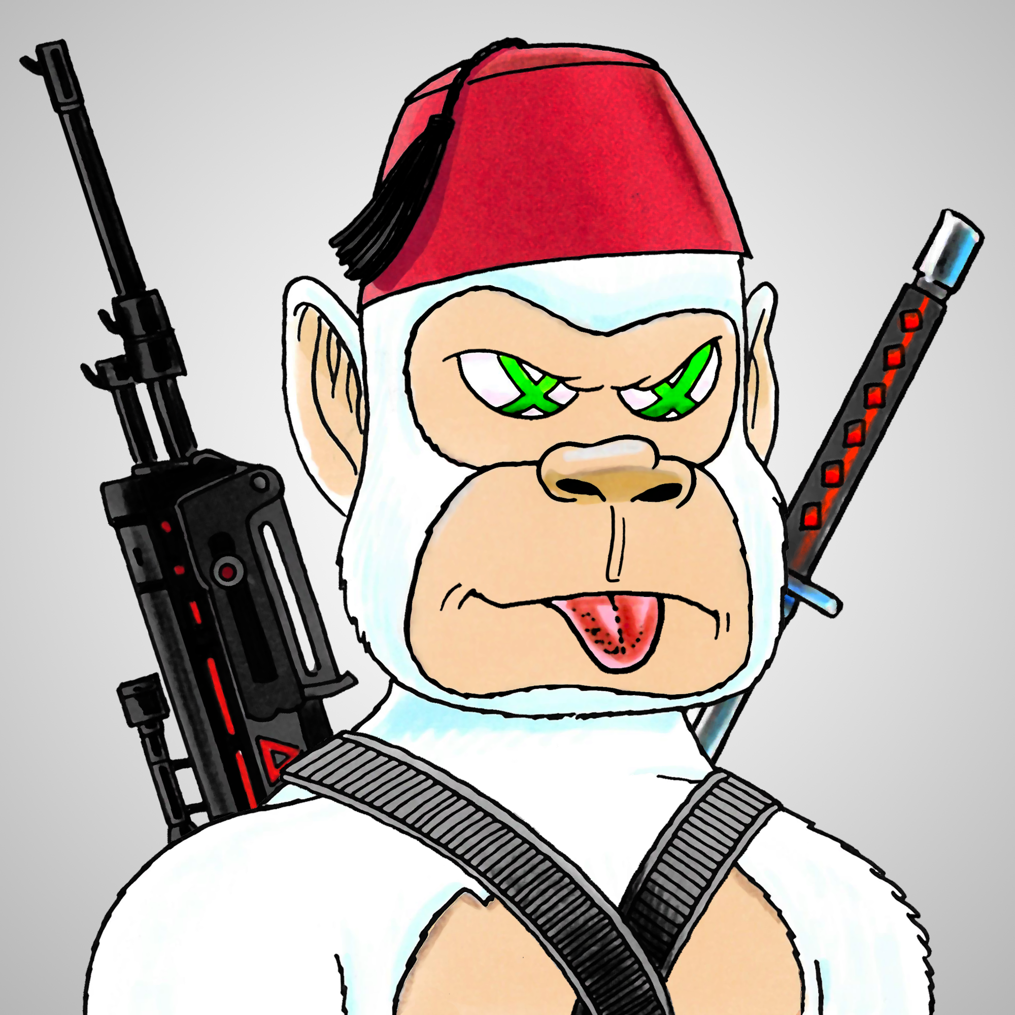 George Trosley - Jungle Freaks - Jungle Freak 1182 - NFT # 1182